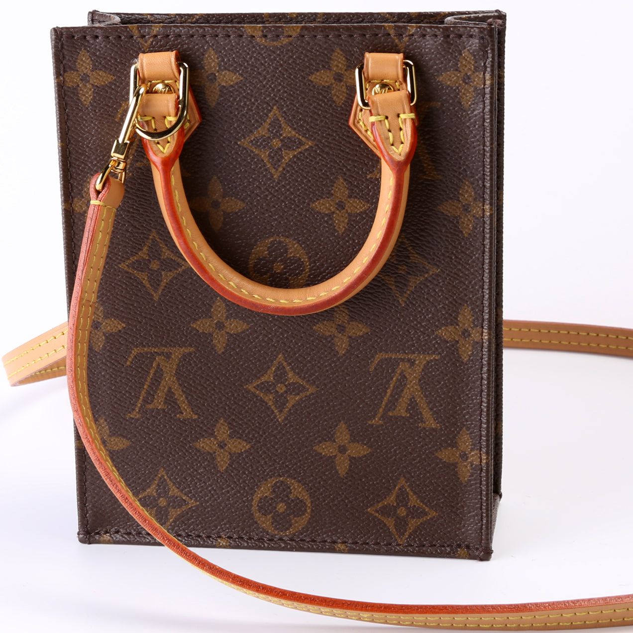 Louis Vuitton Petit Sac Plat Monogram Handbag