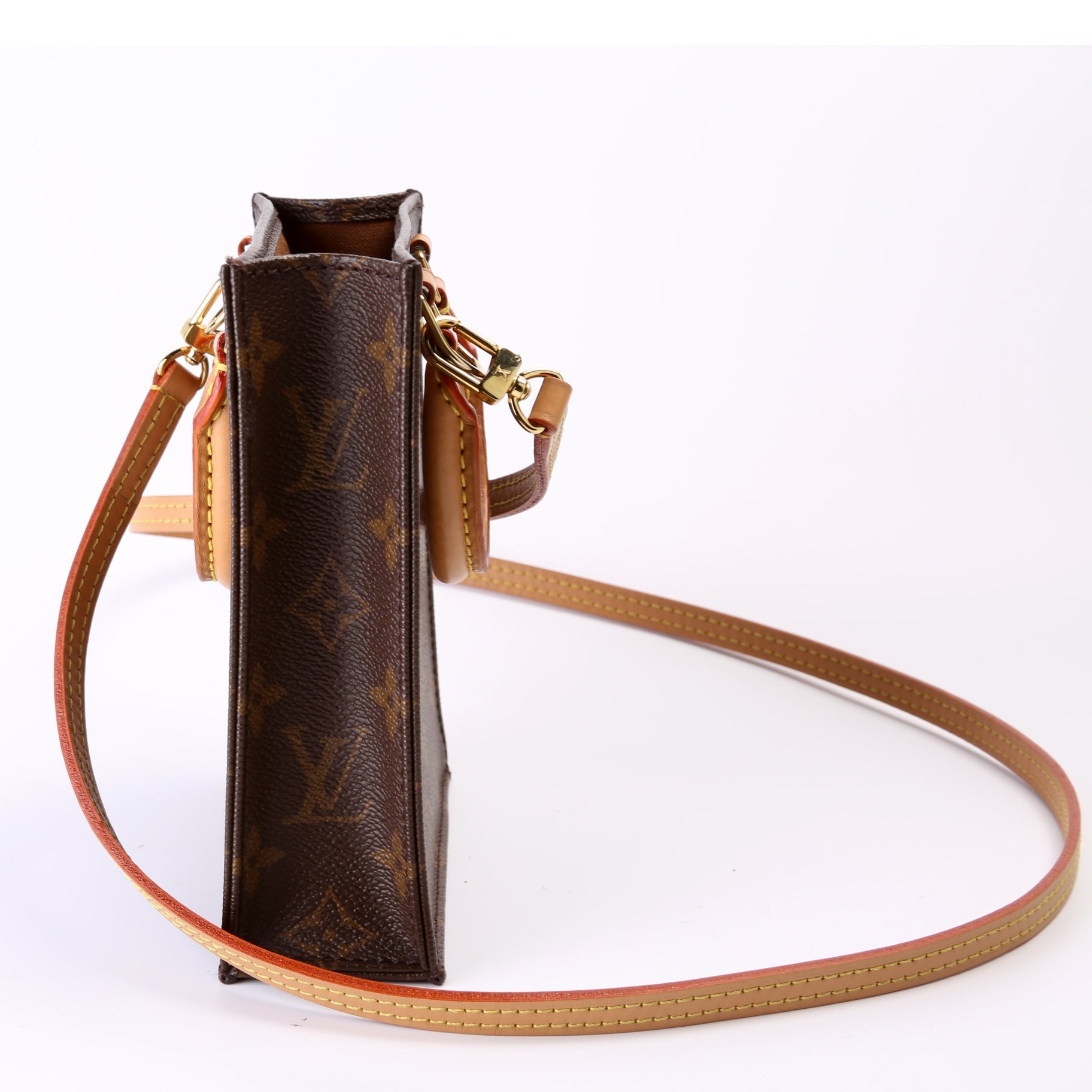 Louis Vuitton Petit Sac Plat Monogram Handbag