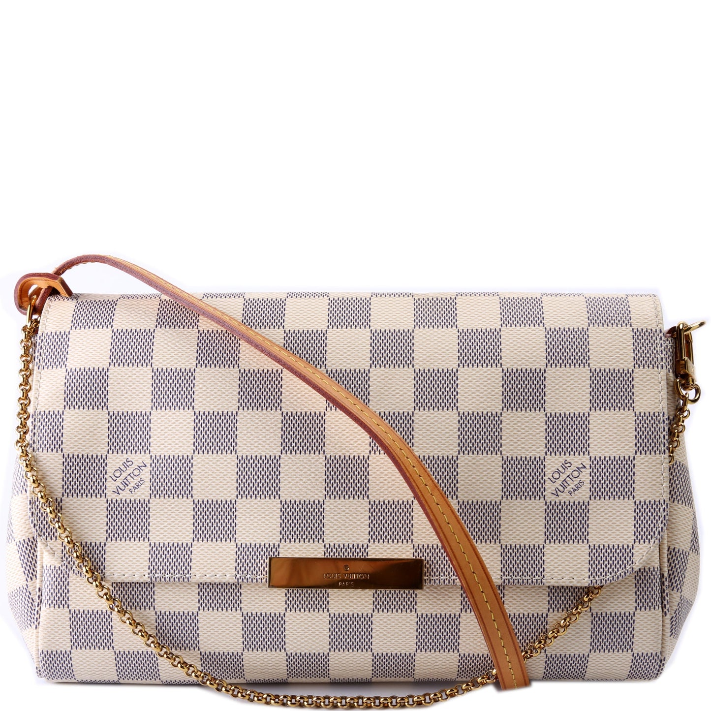Louis Vuitton Favorite MM Azur Damier Handbag Azur 7