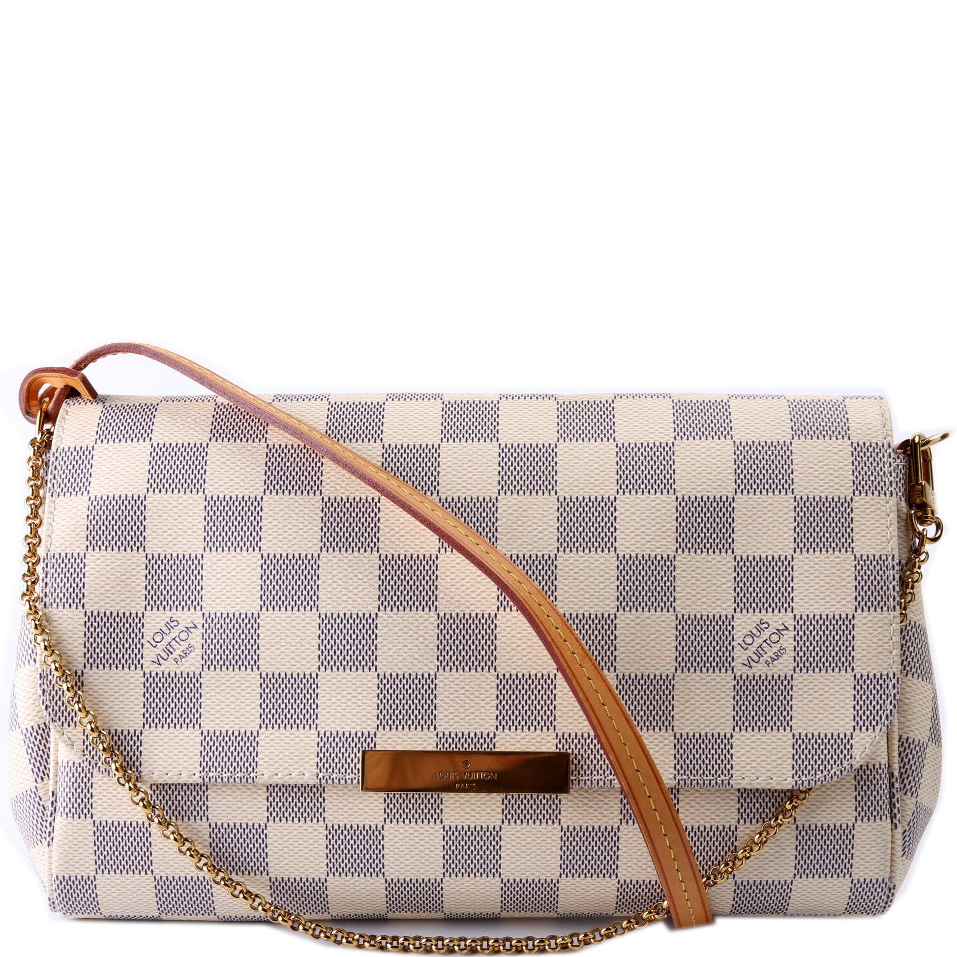 Louis Vuitton Favorite MM Azur Damier Handbag Azur 7