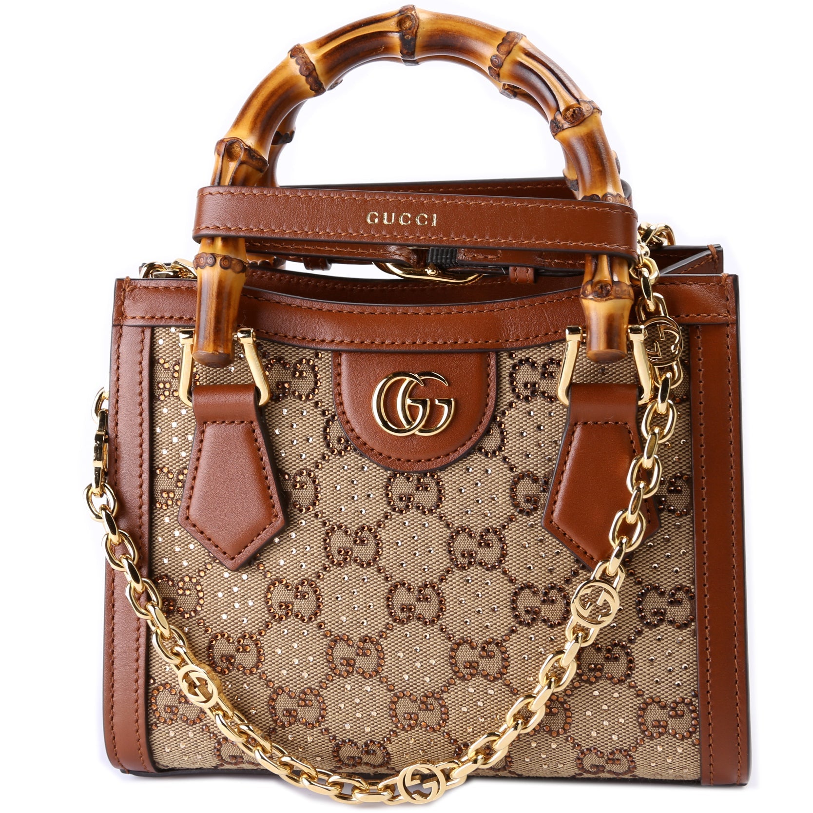 Gucci GG Crystal Diana Mini Tote Bag Diana Tote