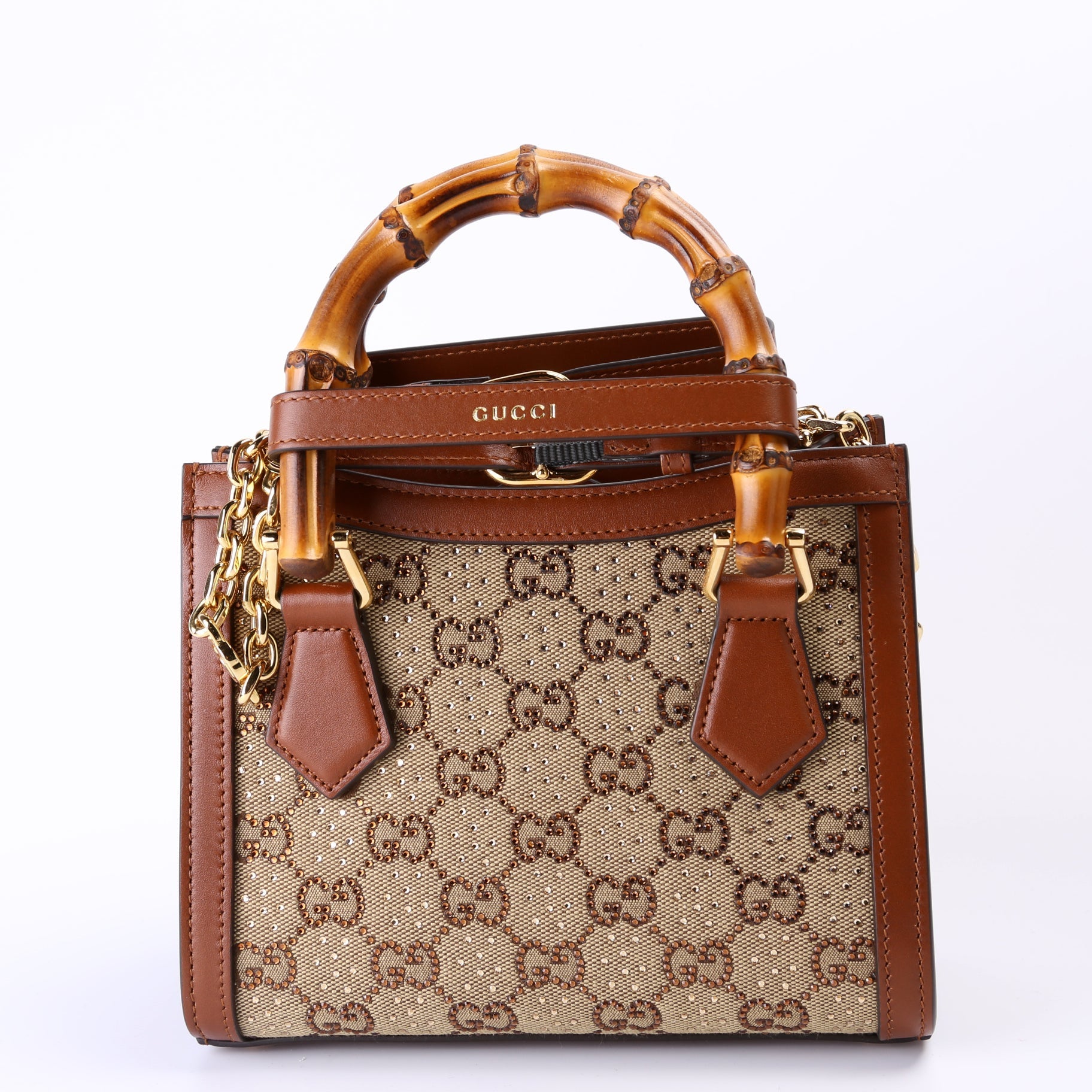 Gucci GG Crystal Diana Mini Tote Bag Diana Tote