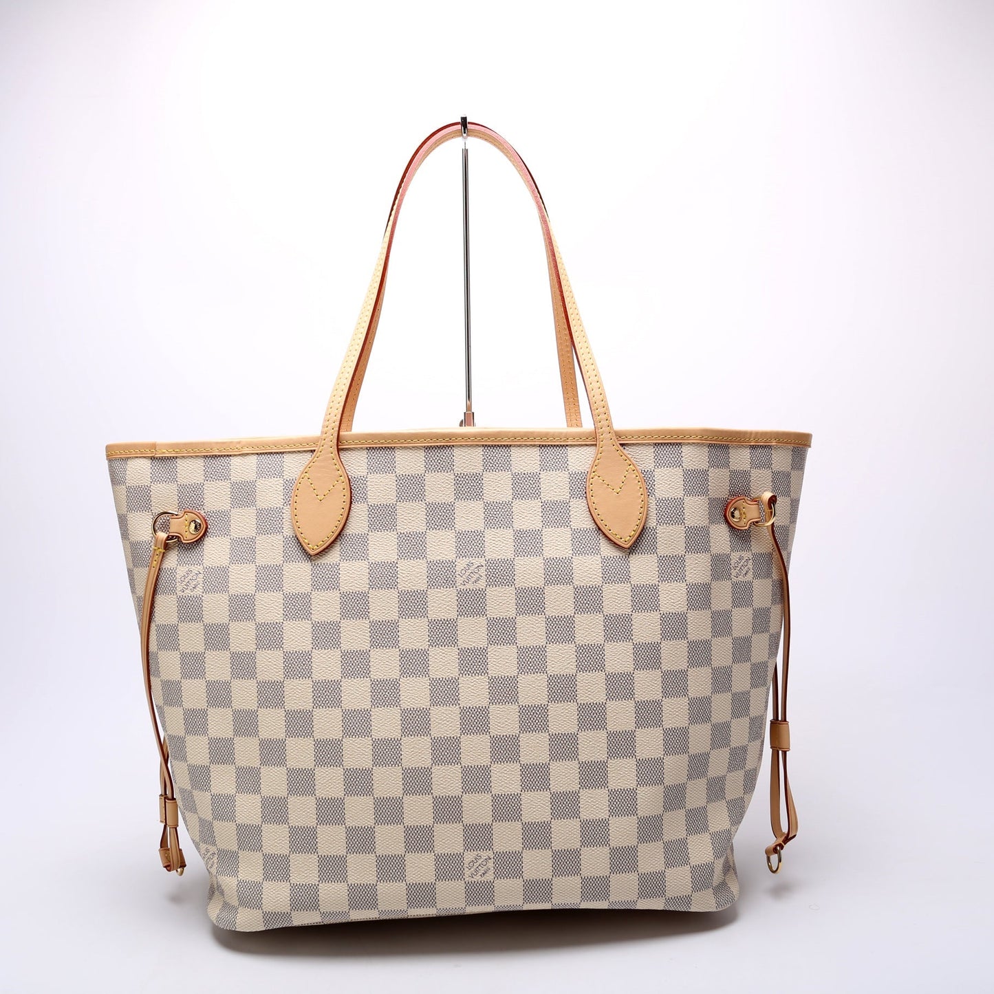 Louis Vuitton Neverfull W MM Azur Damier Wallet Case Azur 12
