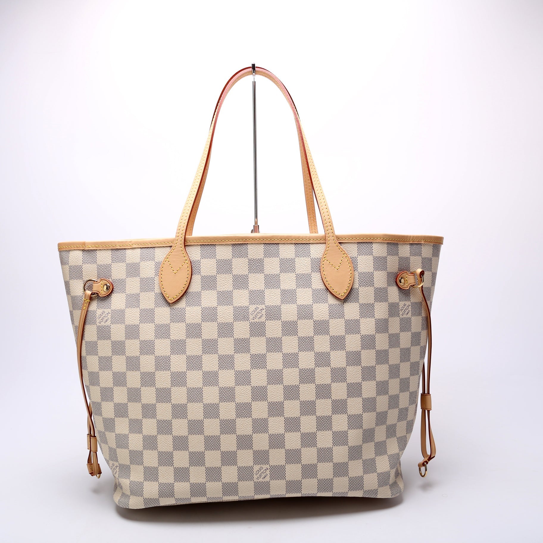Louis Vuitton Neverfull W MM Azur Damier Wallet Case Azur 12