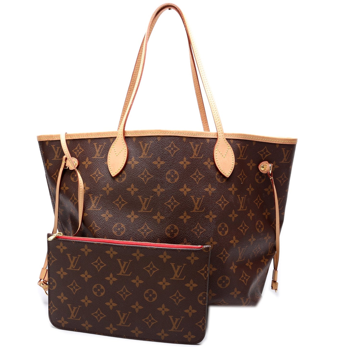 Louis Vuitton Neverfull W MM Monogram Wallet Case Monogram 18