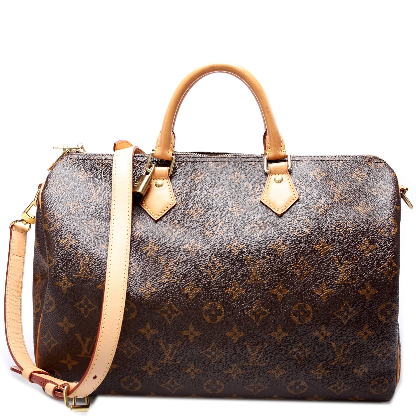 Louis Vuitton Speedy 35 Bandouliere Monogram Handbag Monogram 13