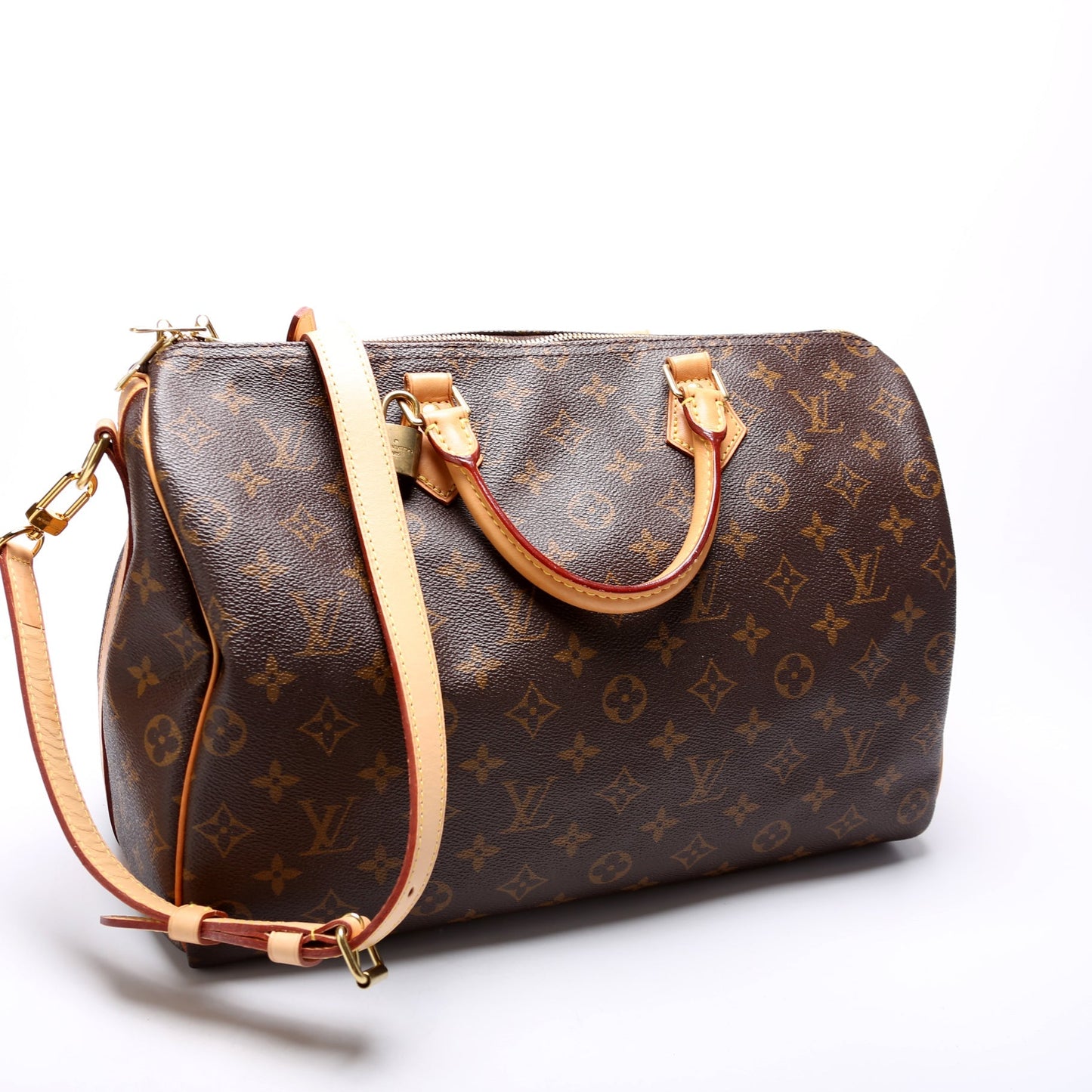 Louis Vuitton Speedy 35 Bandouliere Monogram Handbag Monogram 13
