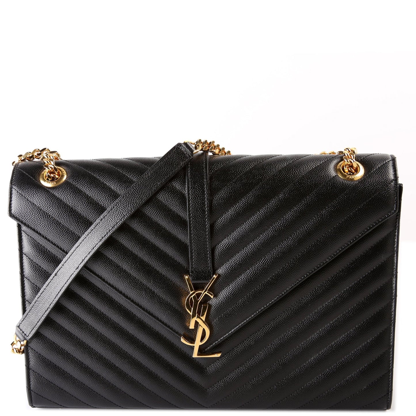 YSL Saint Laurent Envelope Chevron Bag Large Travel Bag Envelope Chevron Large