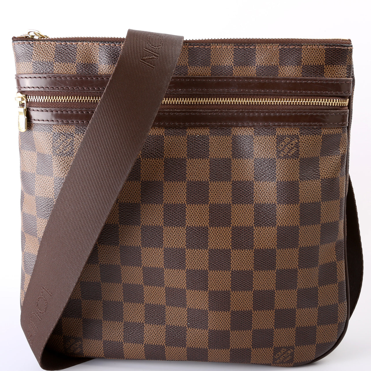 Louis Vuitton Pochette Bosphore Ebene Damier Clutch Bag Ebene 19