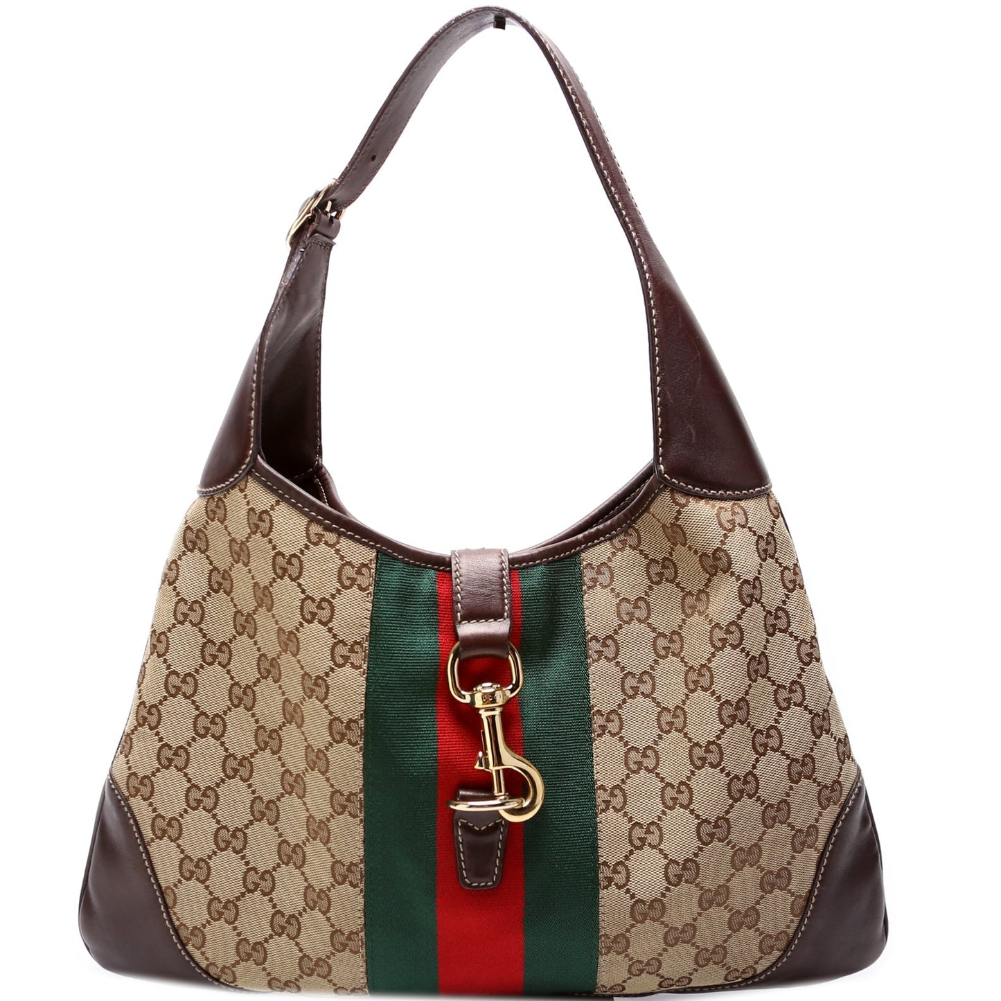Gucci Web Jackie O Bouvier Shoulder Bag