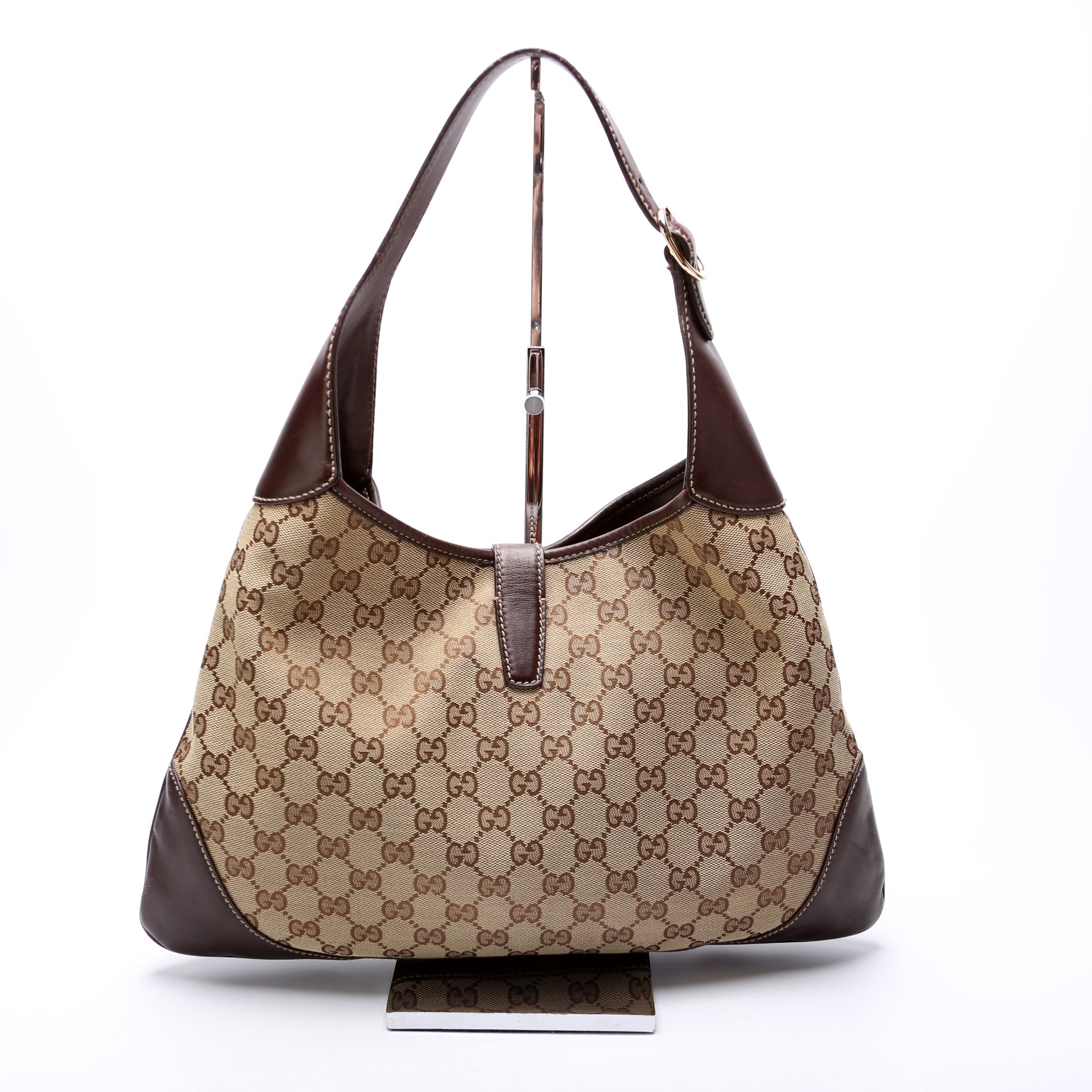Gucci Web Jackie O Bouvier Shoulder Bag