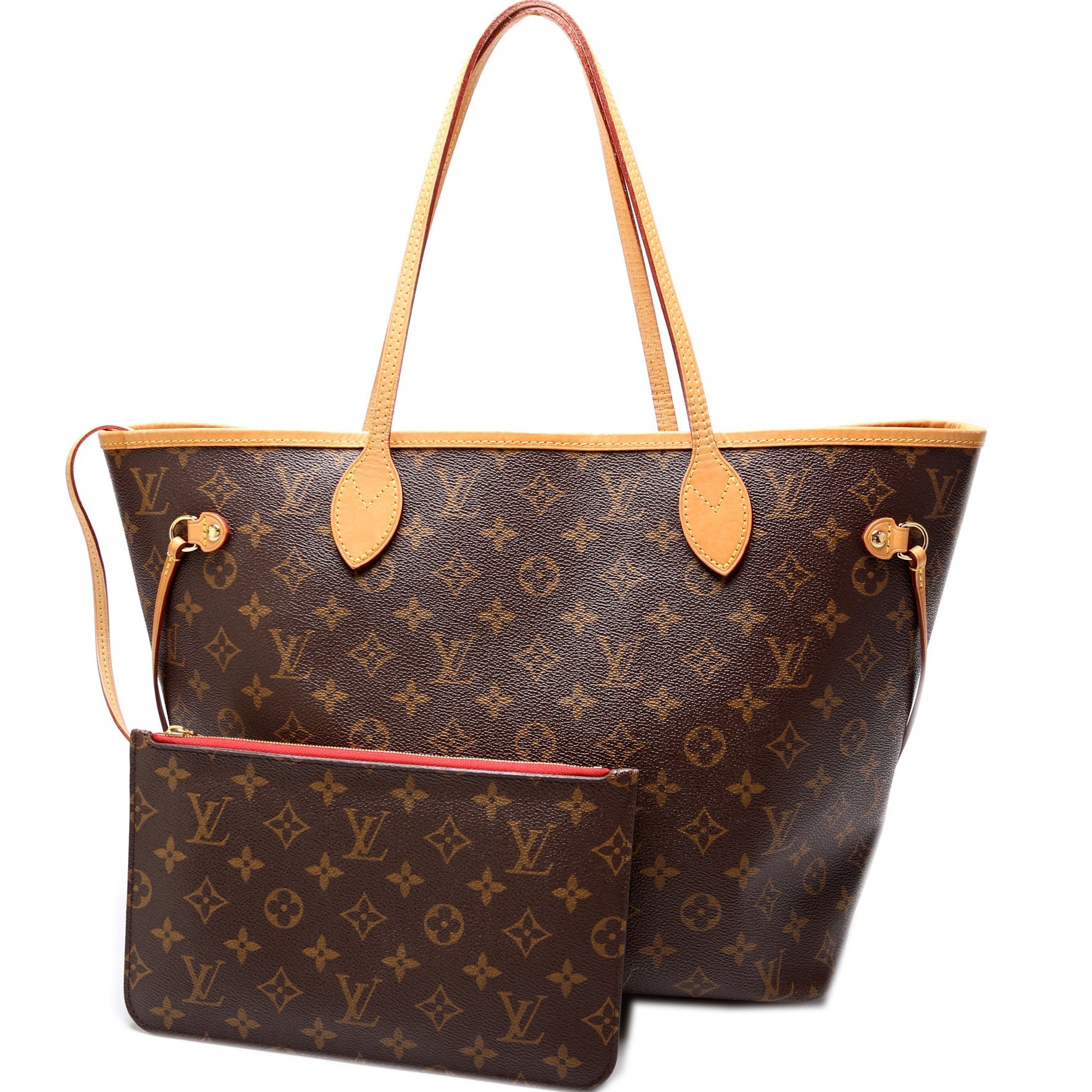 Louis Vuitton Neverfull MM W Monogram Wallet Case Monogram 26