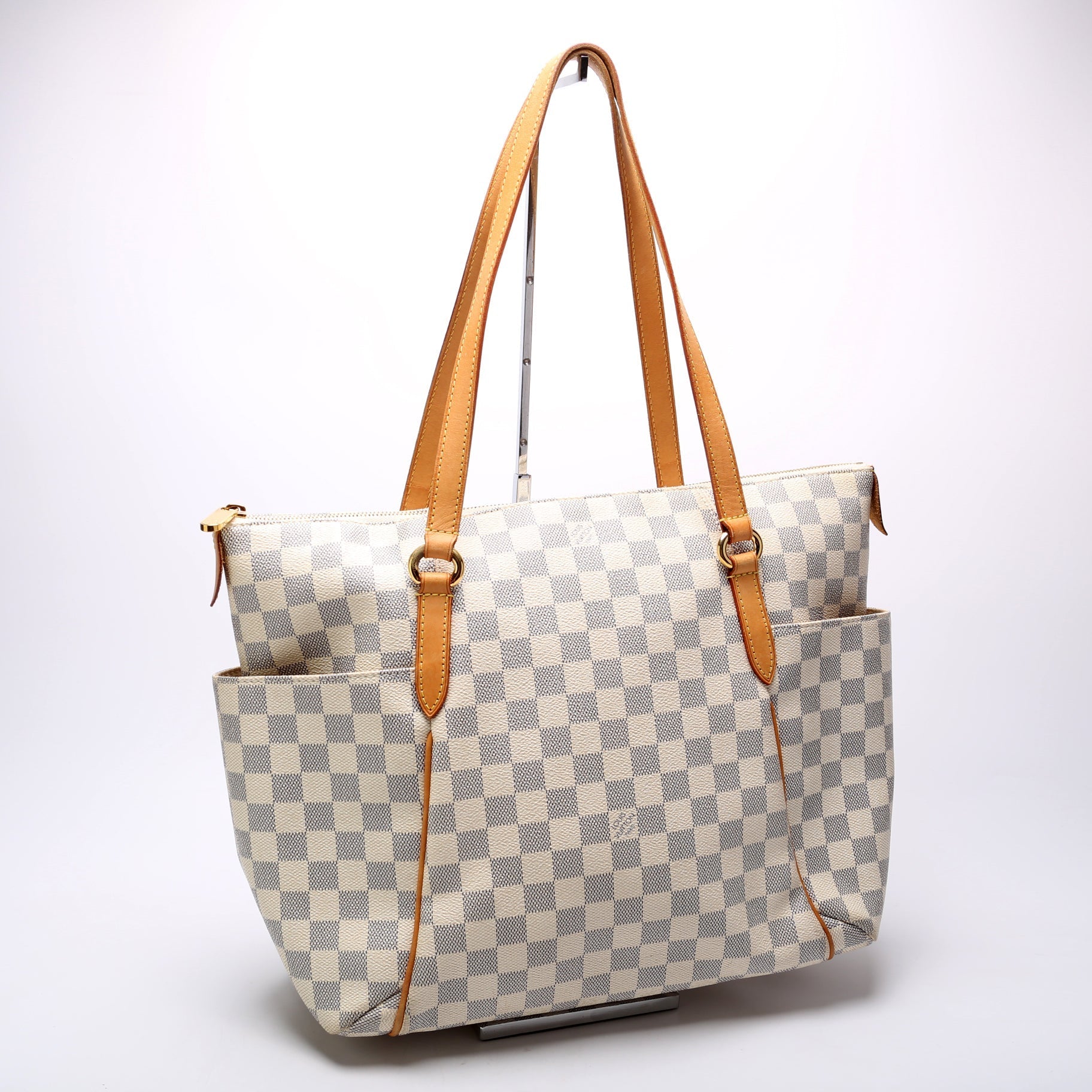 Louis Vuitton Totally Azur MM Damier Handbag Azur 11