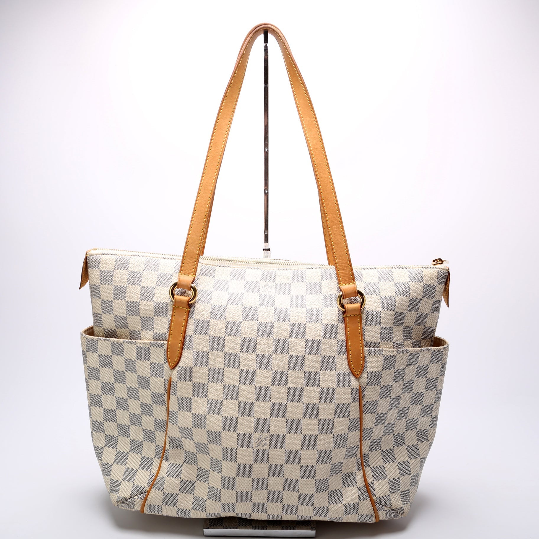 Louis Vuitton Totally Azur MM Damier Handbag Azur 11
