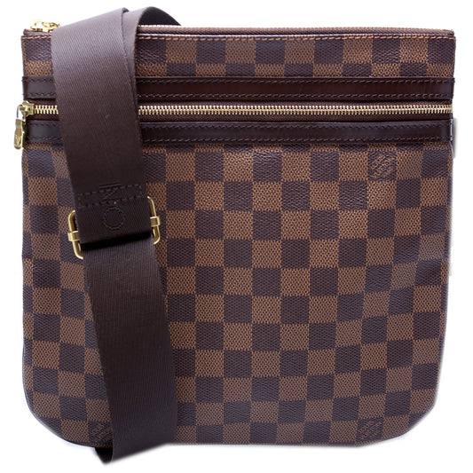 Louis Vuitton Pochette Bosphore Ebene Damier Clutch Bag Ebene 20