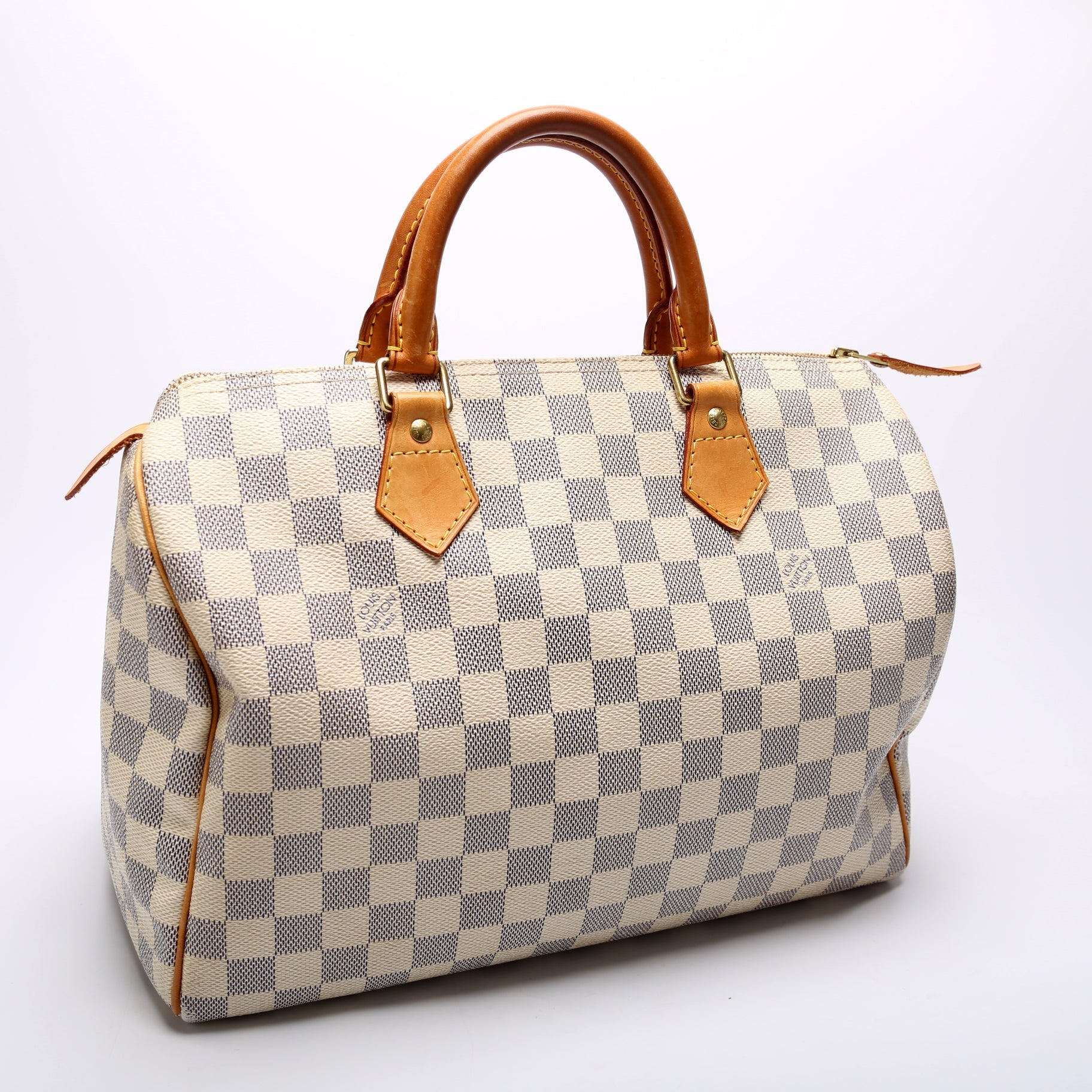 Louis Vuitton Speedy 30 Azur Damier Handbag Azur 6