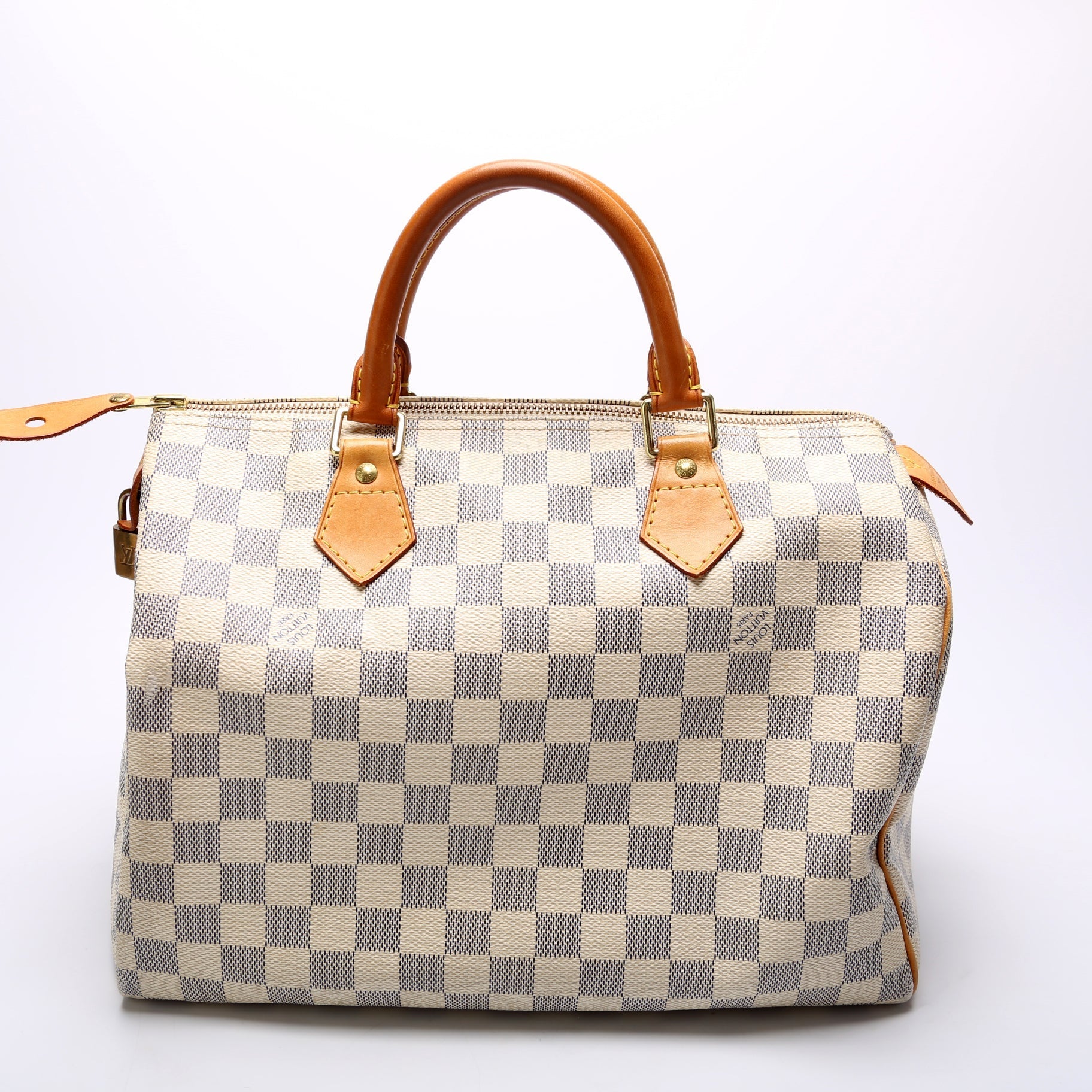 Louis Vuitton Speedy 30 Azur Damier Handbag Azur 6