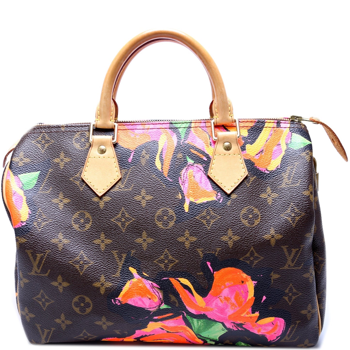 Louis Vuitton Speedy 30 Roses Monogram Handbag Roses 2