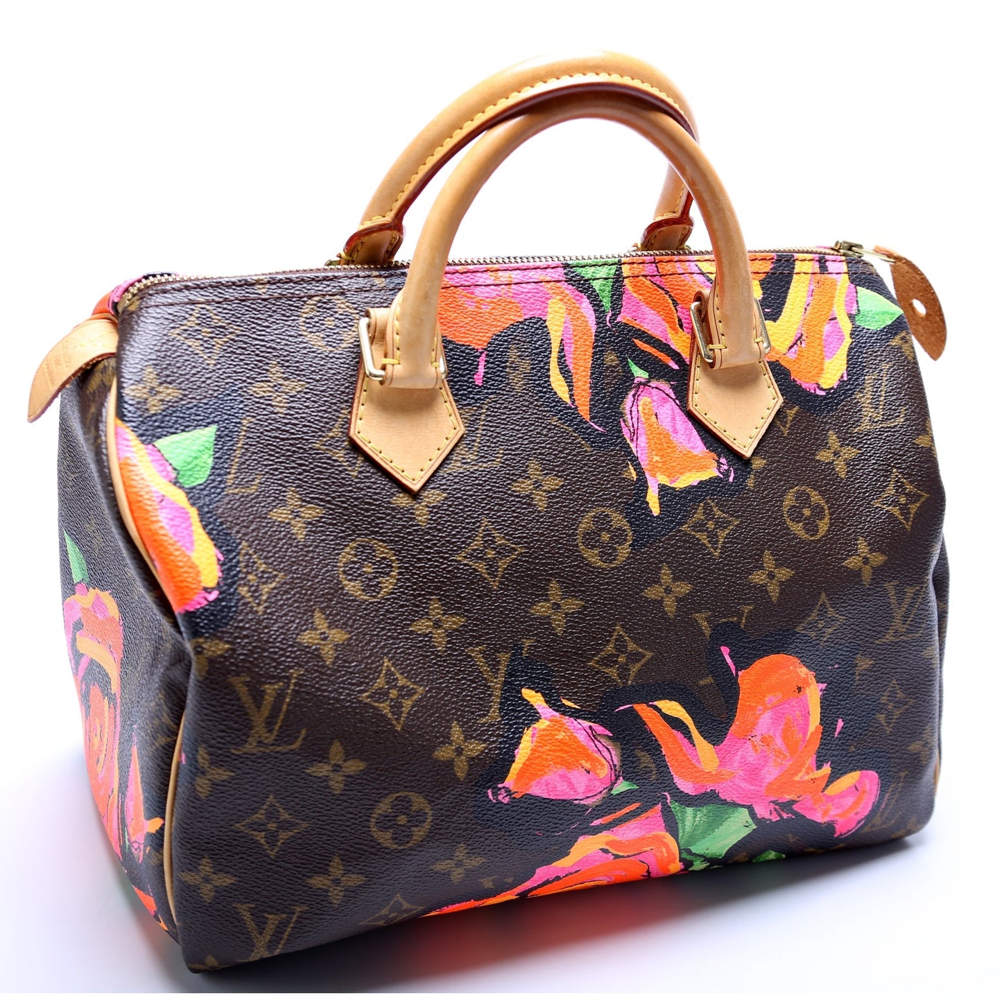 Louis Vuitton Speedy 30 Roses Monogram Handbag Roses 2