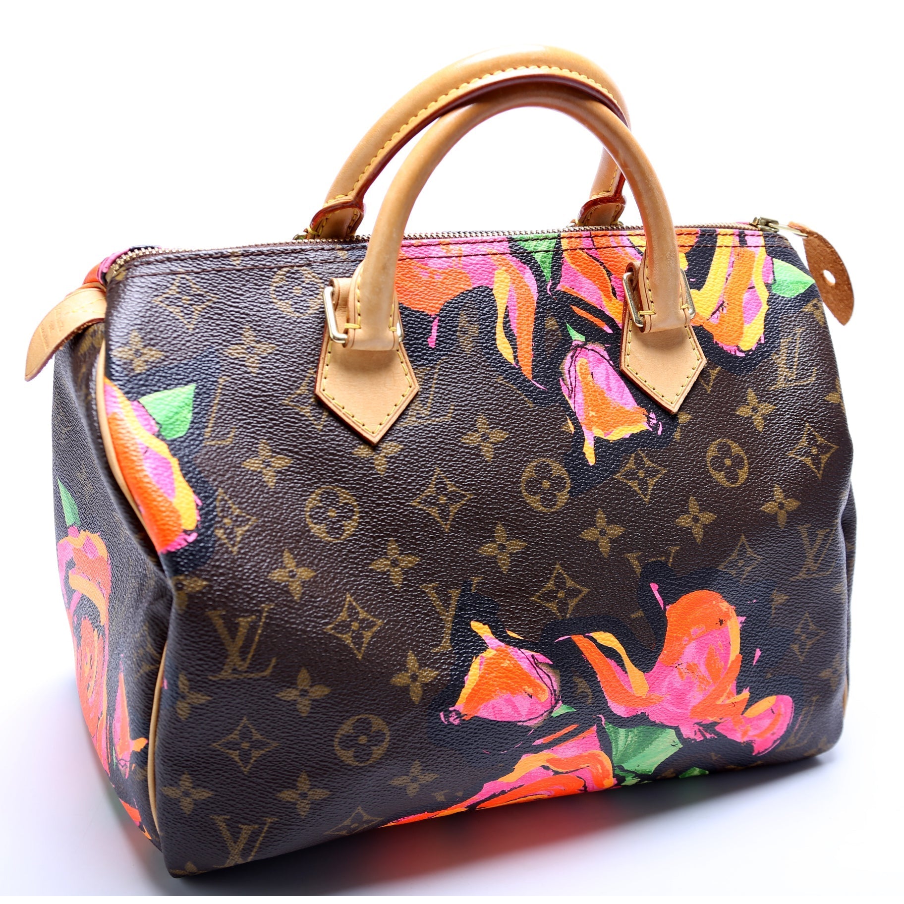Louis Vuitton Speedy 30 Roses Monogram Handbag Roses 2
