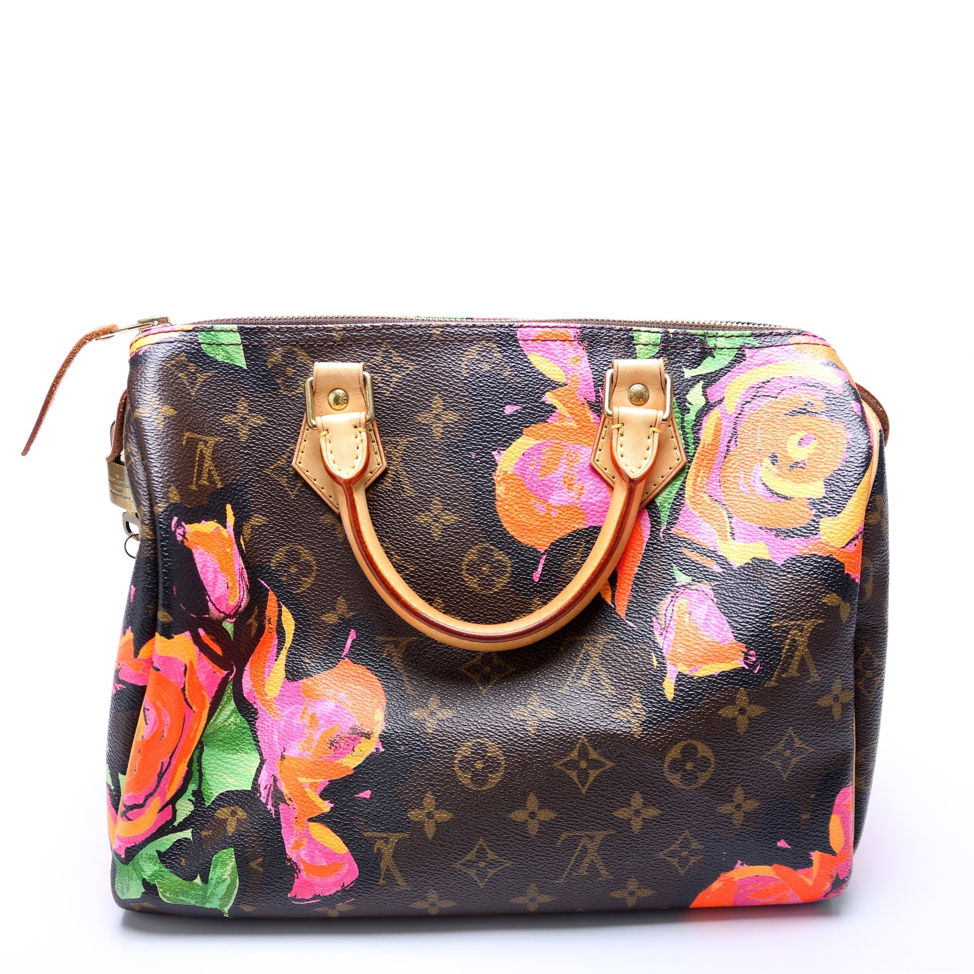 Louis Vuitton Speedy 30 Roses Monogram Handbag Roses 2