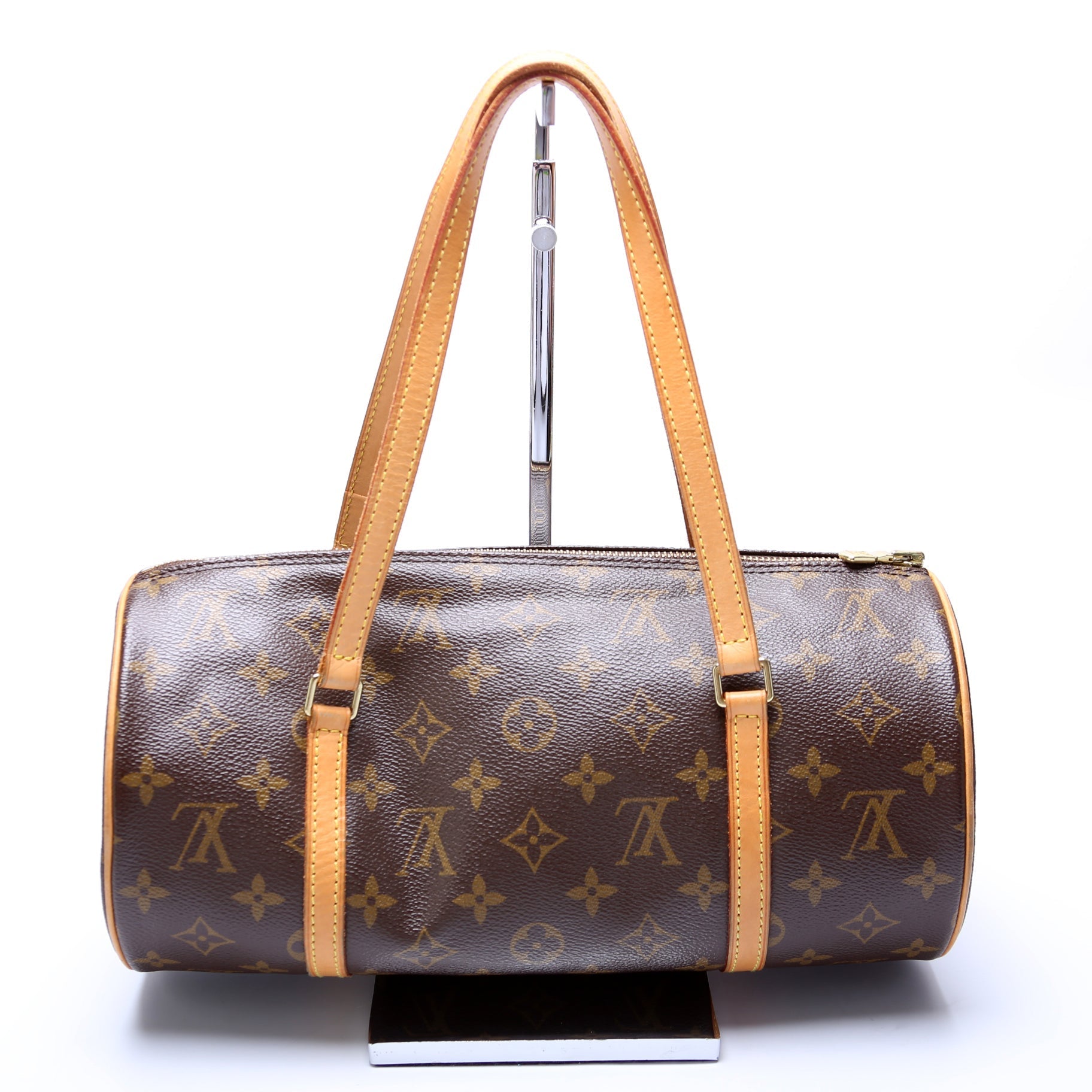 Louis Vuitton Papillon 30 11.5in Monogram Handbag Monogram 1