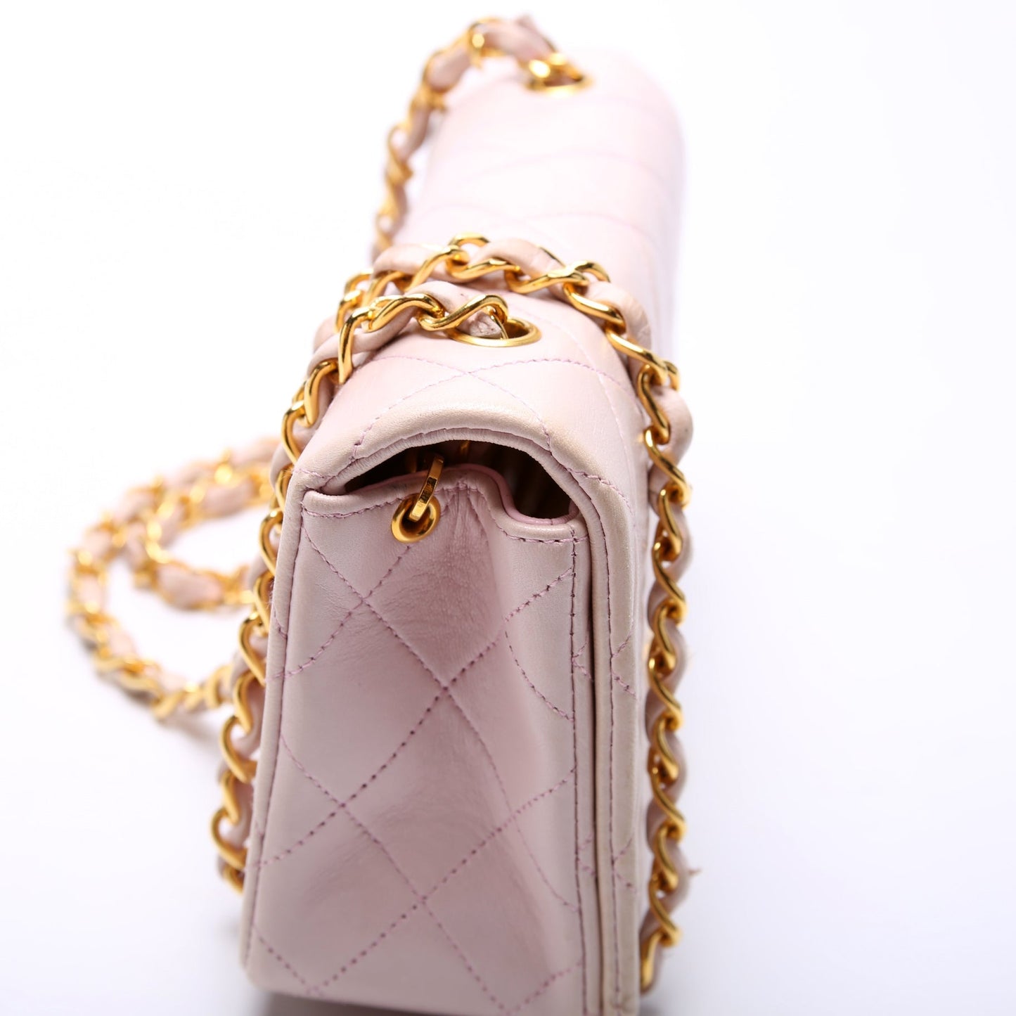 Chanel CC Full Flap Quilted Lambskin Mini Bag Lambskin 1