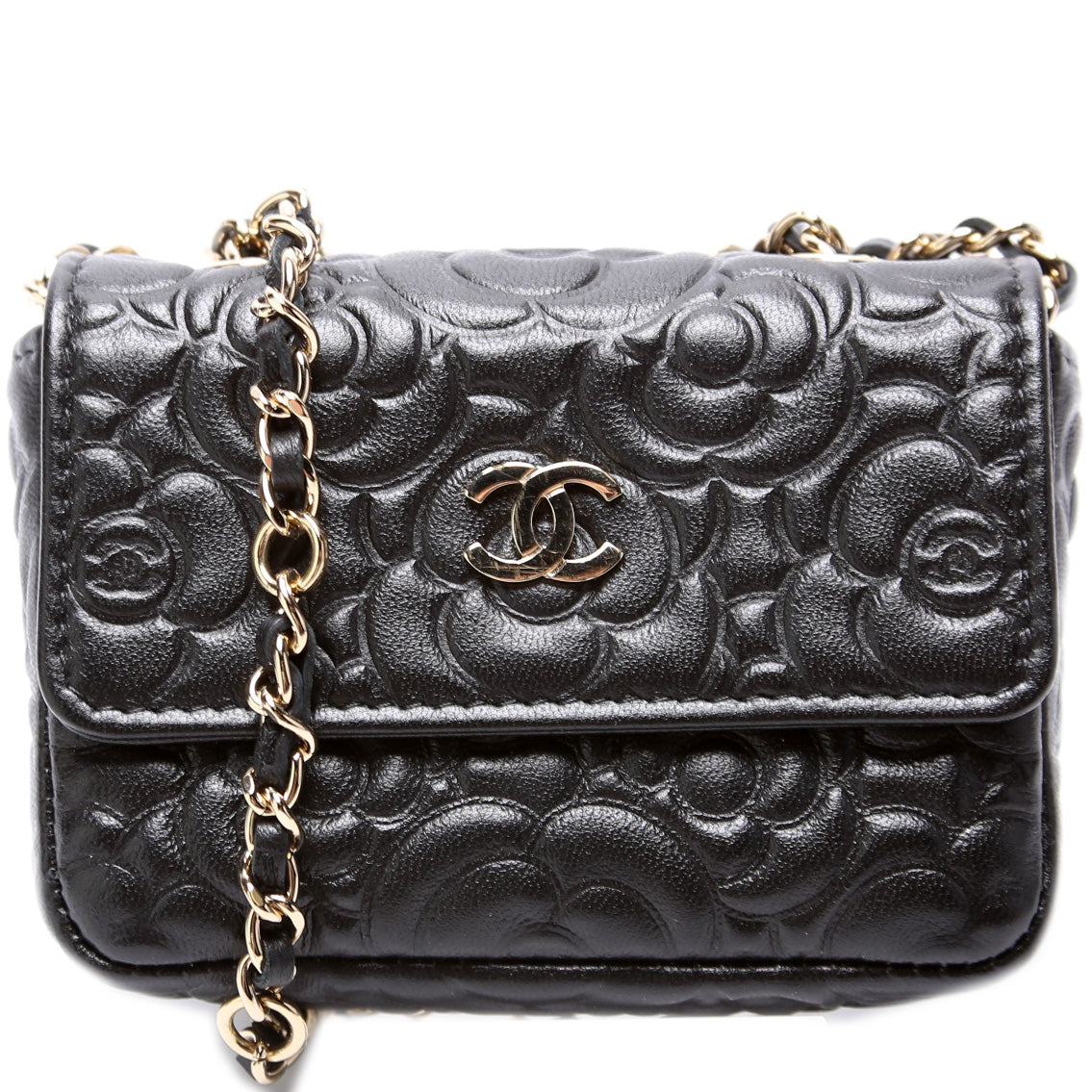 Chanel Camellia Lambskin Belt 31M