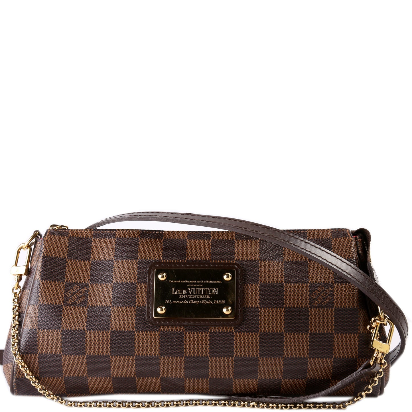 Louis Vuitton Eva Ebene Clutch Bag Clutch Ebene