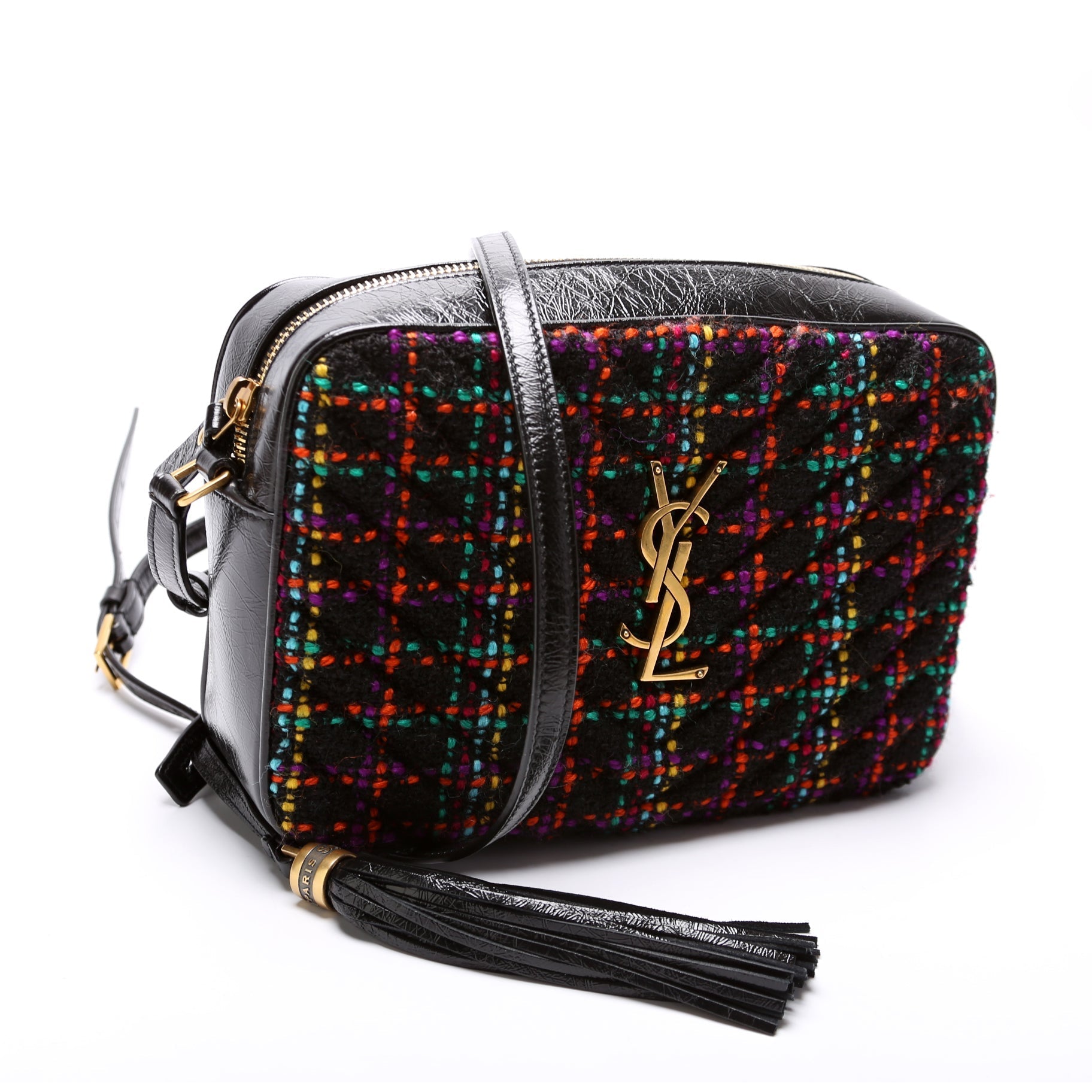 YSL Saint Laurent Saint Laurent Lou Camera Tweed Bag Travel Bag