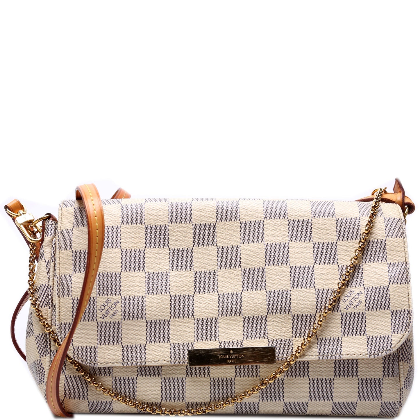 Louis Vuitton Favorite MM Azur Damier Handbag Azur 10