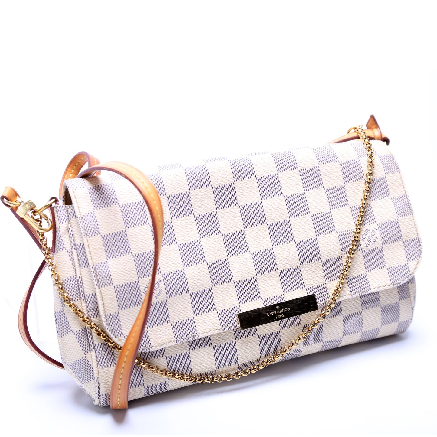 Louis Vuitton Favorite MM Azur Damier Handbag Azur 10