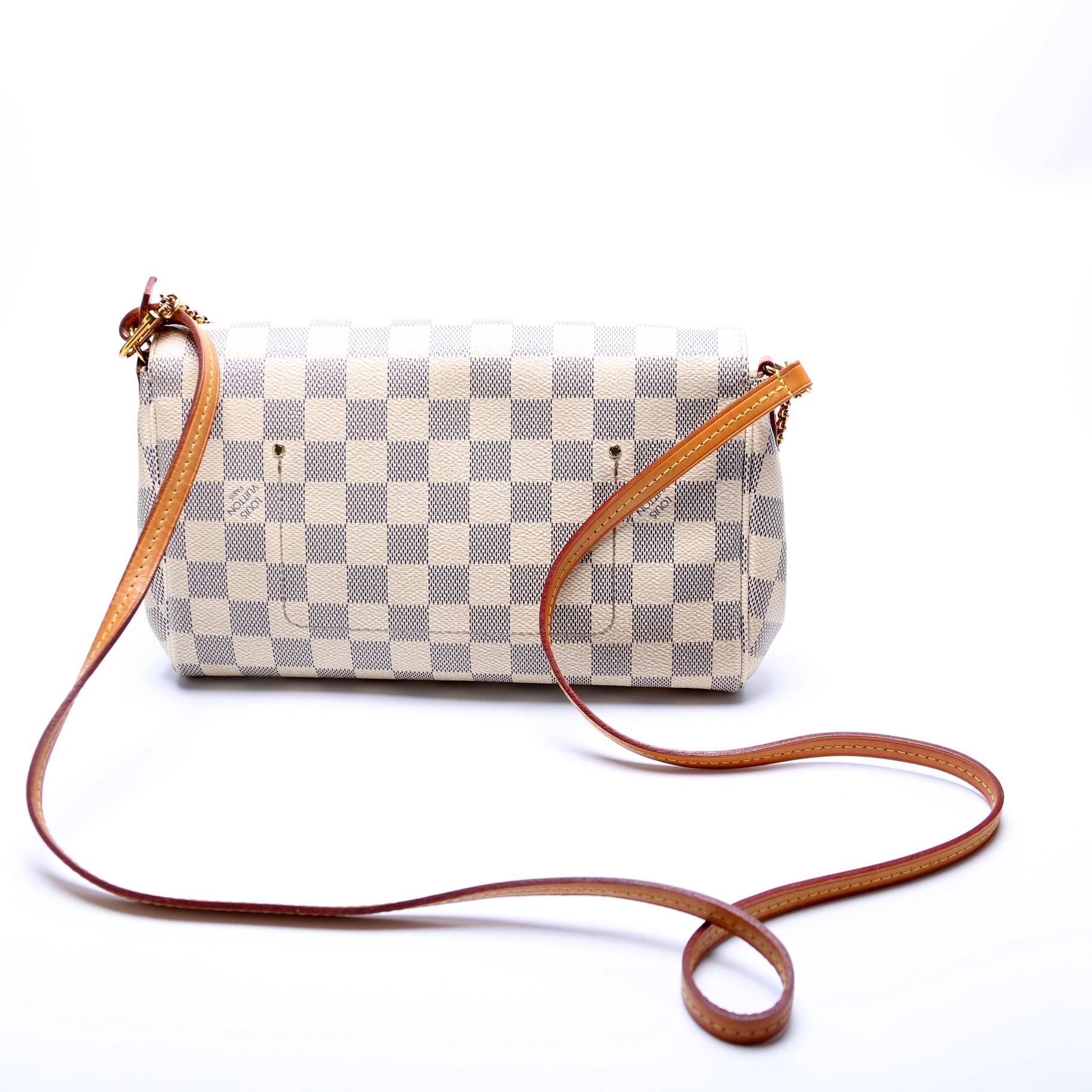Louis Vuitton Favorite MM Azur Damier Handbag Azur 10