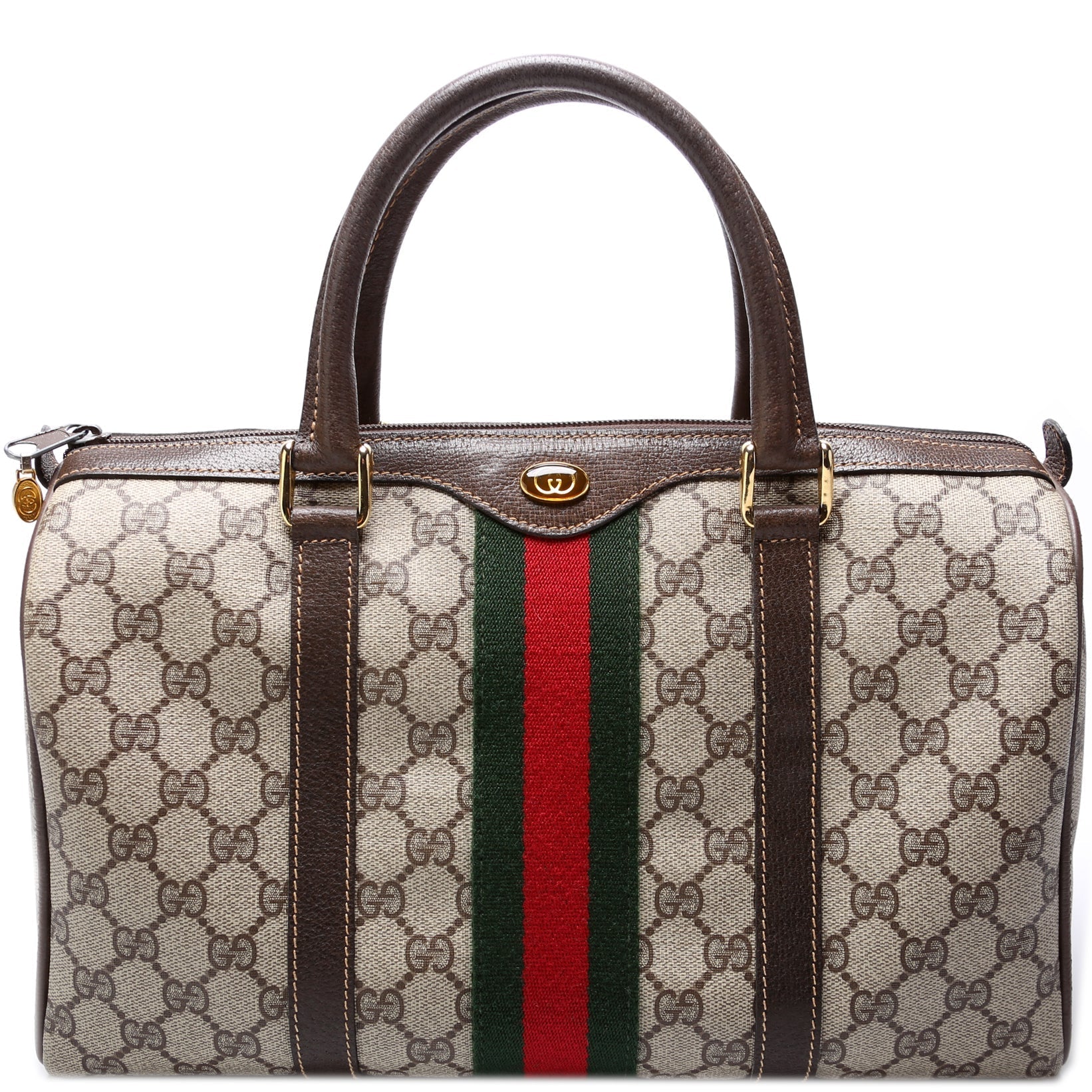 Gucci 24.012 GG Supreme Boston Travel Bag