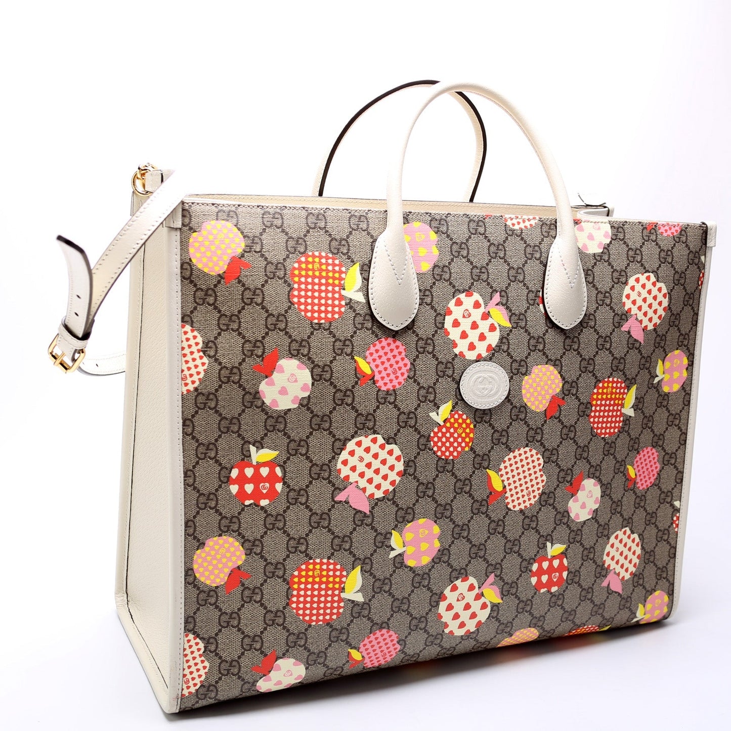 Gucci Interlocking G Les Pommes Medium Tote Bag