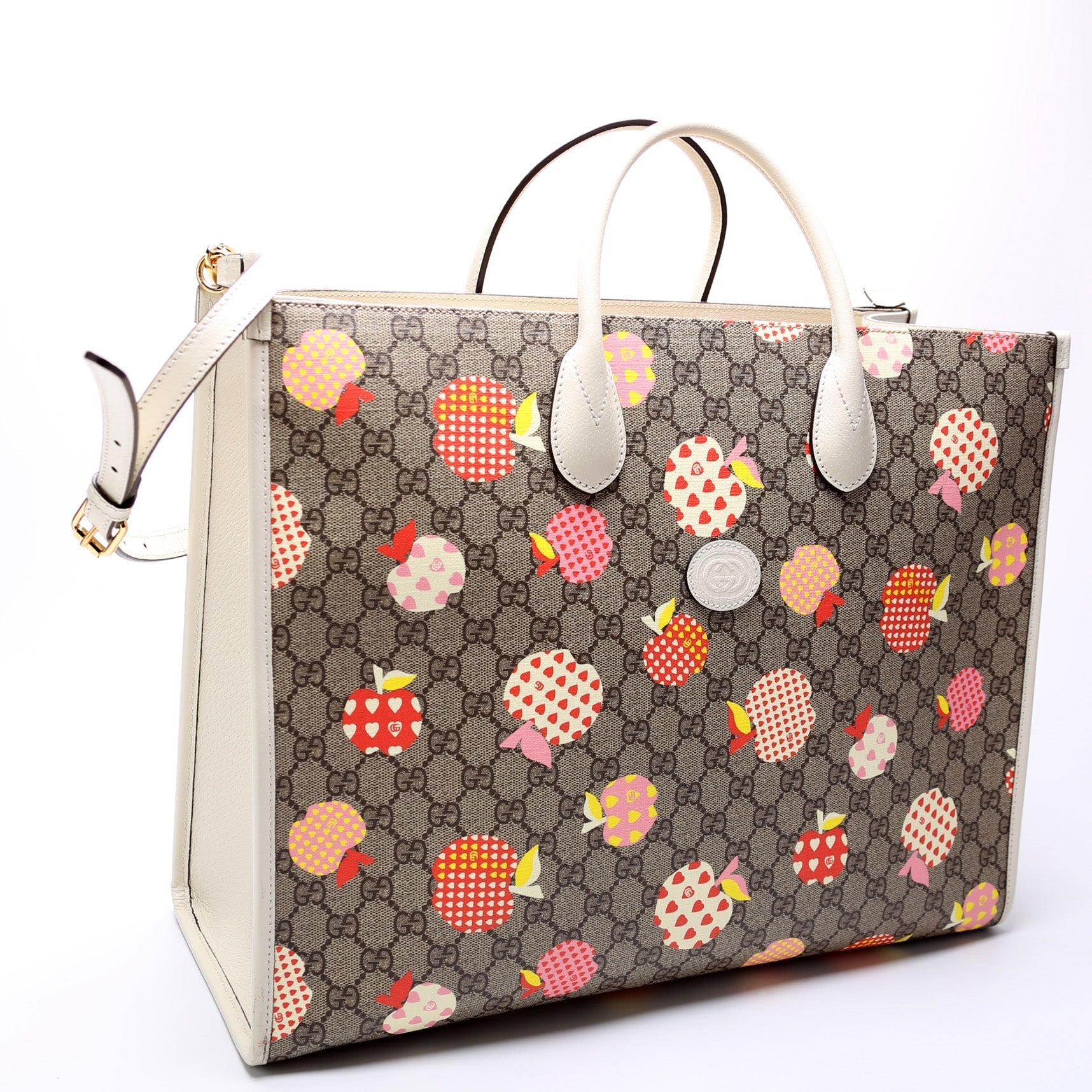 Gucci Interlocking G Les Pommes Medium Tote Bag