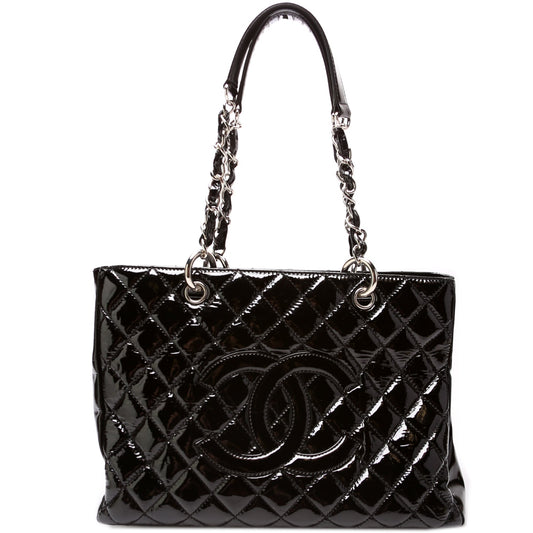 Chanel Grand Shopping Patent Leather Tote Bag