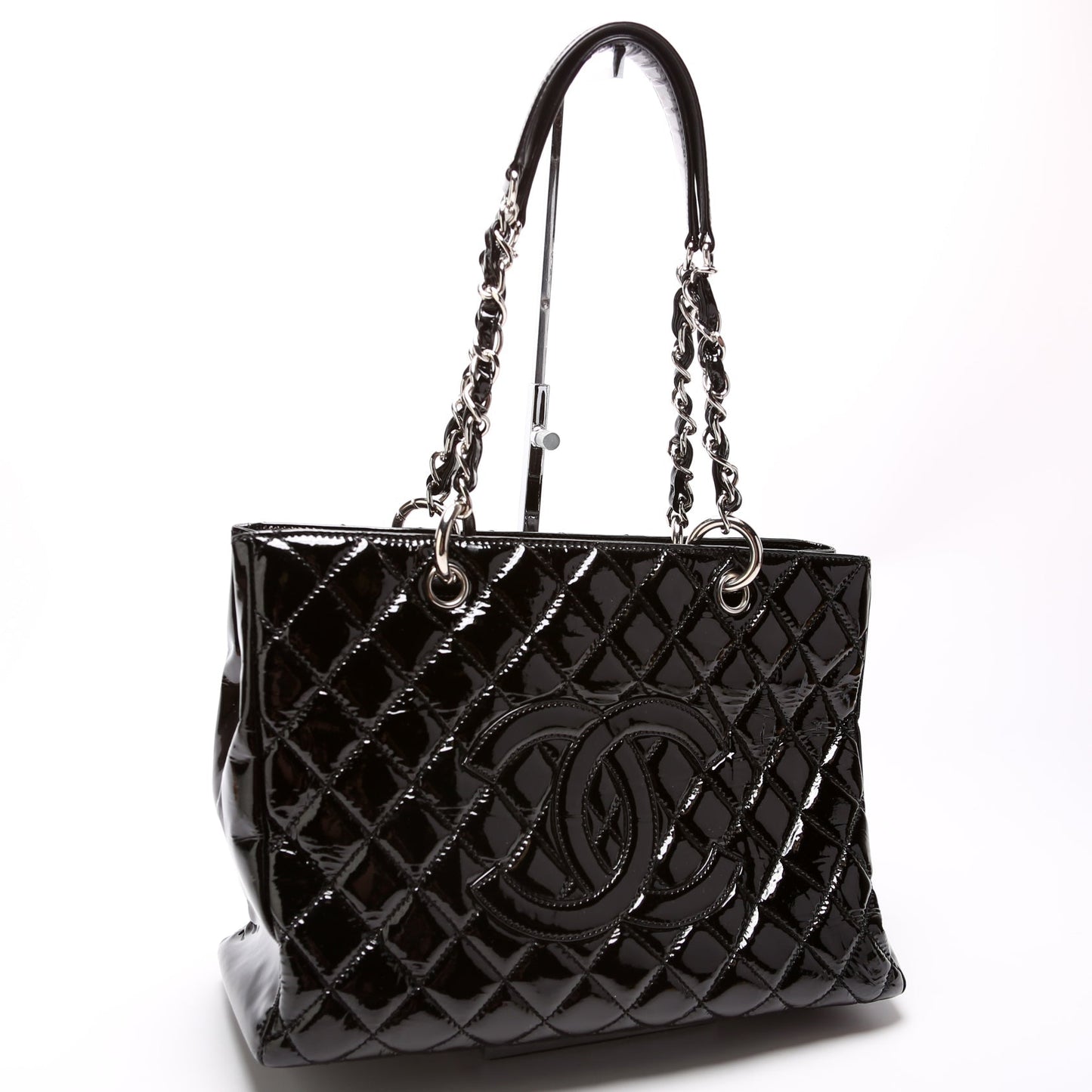 Chanel Grand Shopping Patent Leather Tote Bag