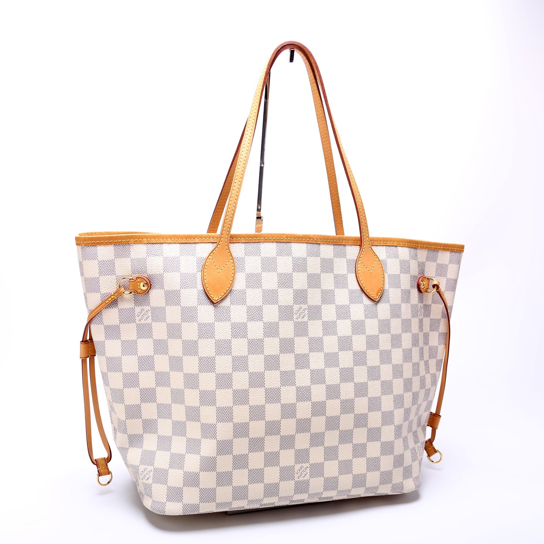 Louis Vuitton Neverfull MM Azur Damier Tote Bag Azur 22