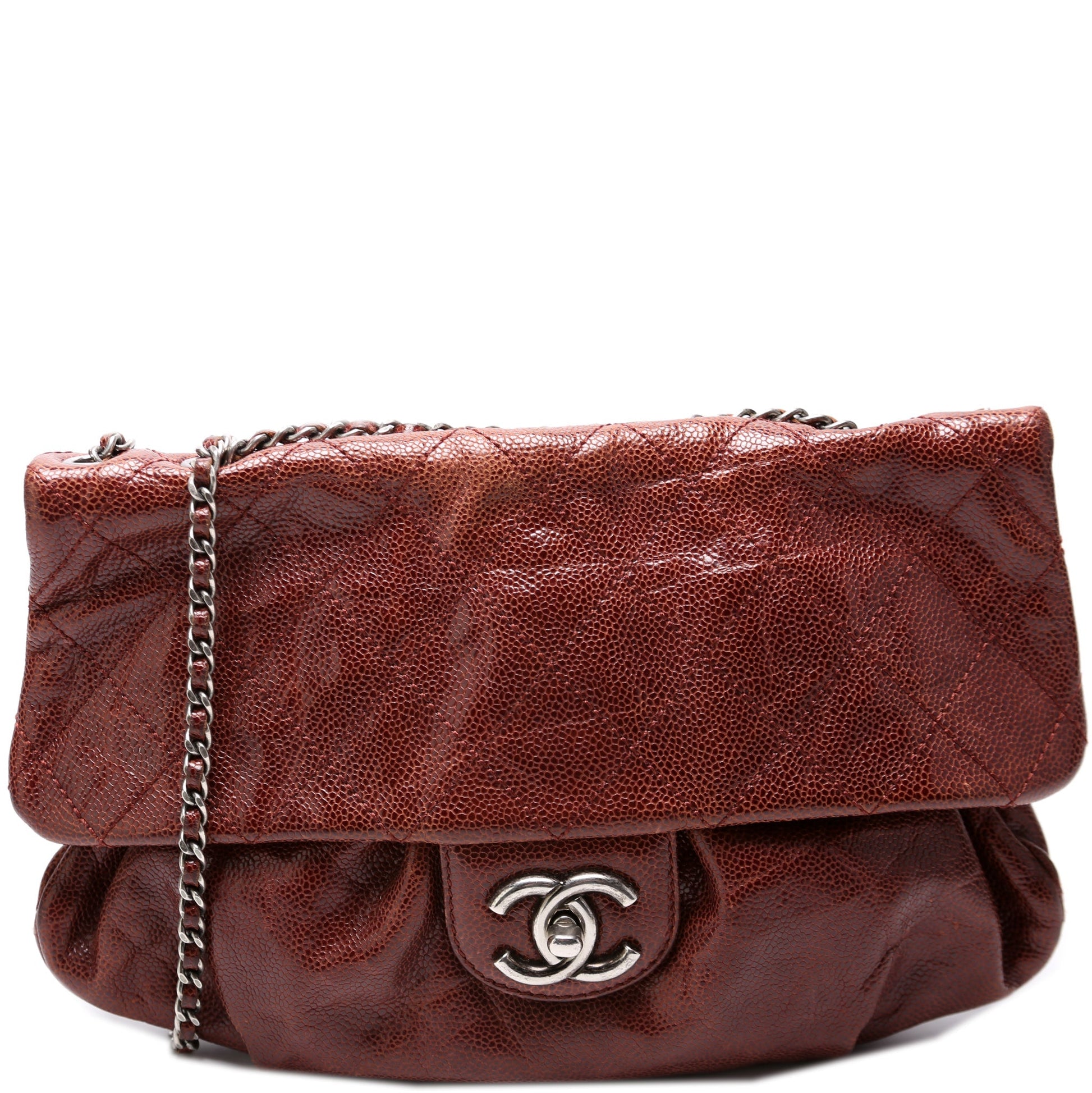 Chanel Coco Pleats Flap Caviar 16M Handbag