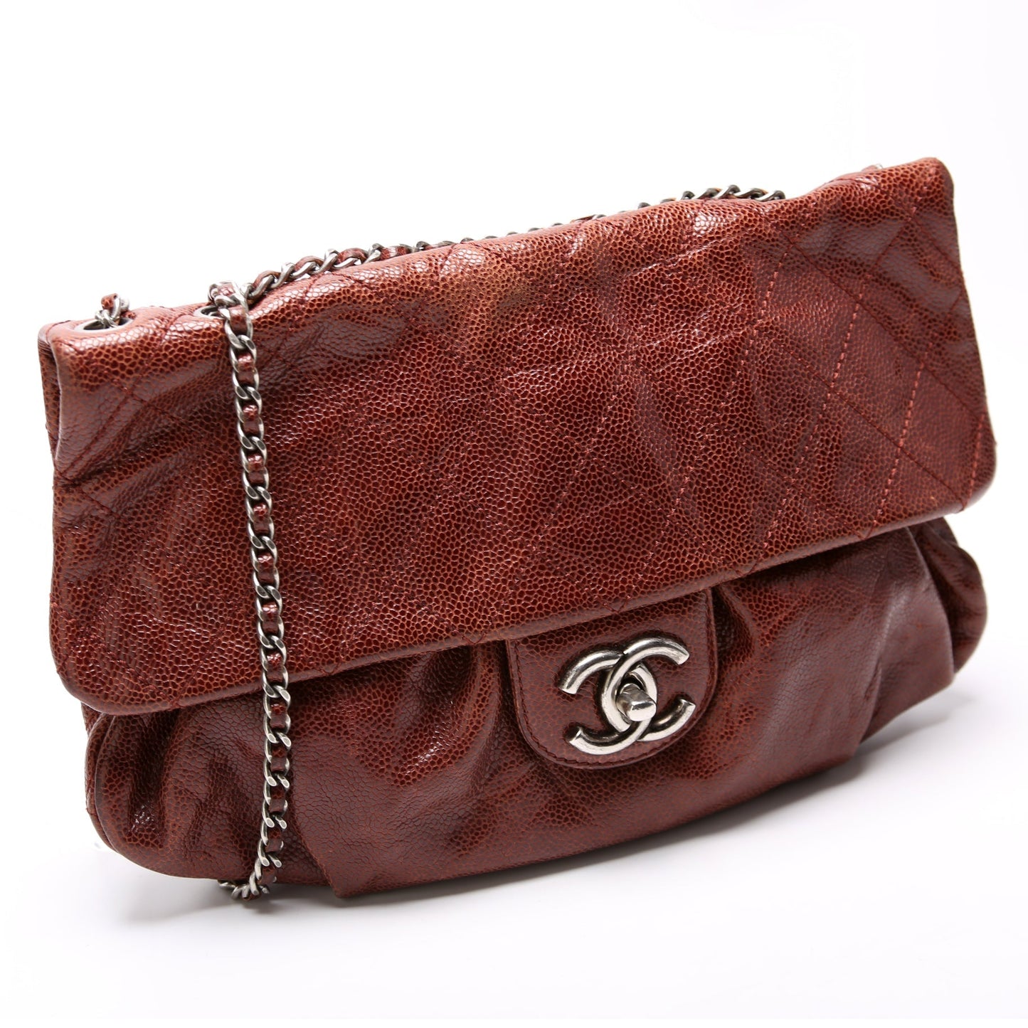 Chanel Coco Pleats Flap Caviar 16M Handbag