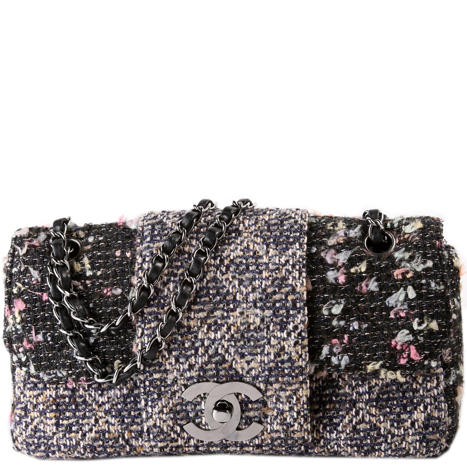 Chanel CC Single Flap Tweed 9M Handbag 9M 1