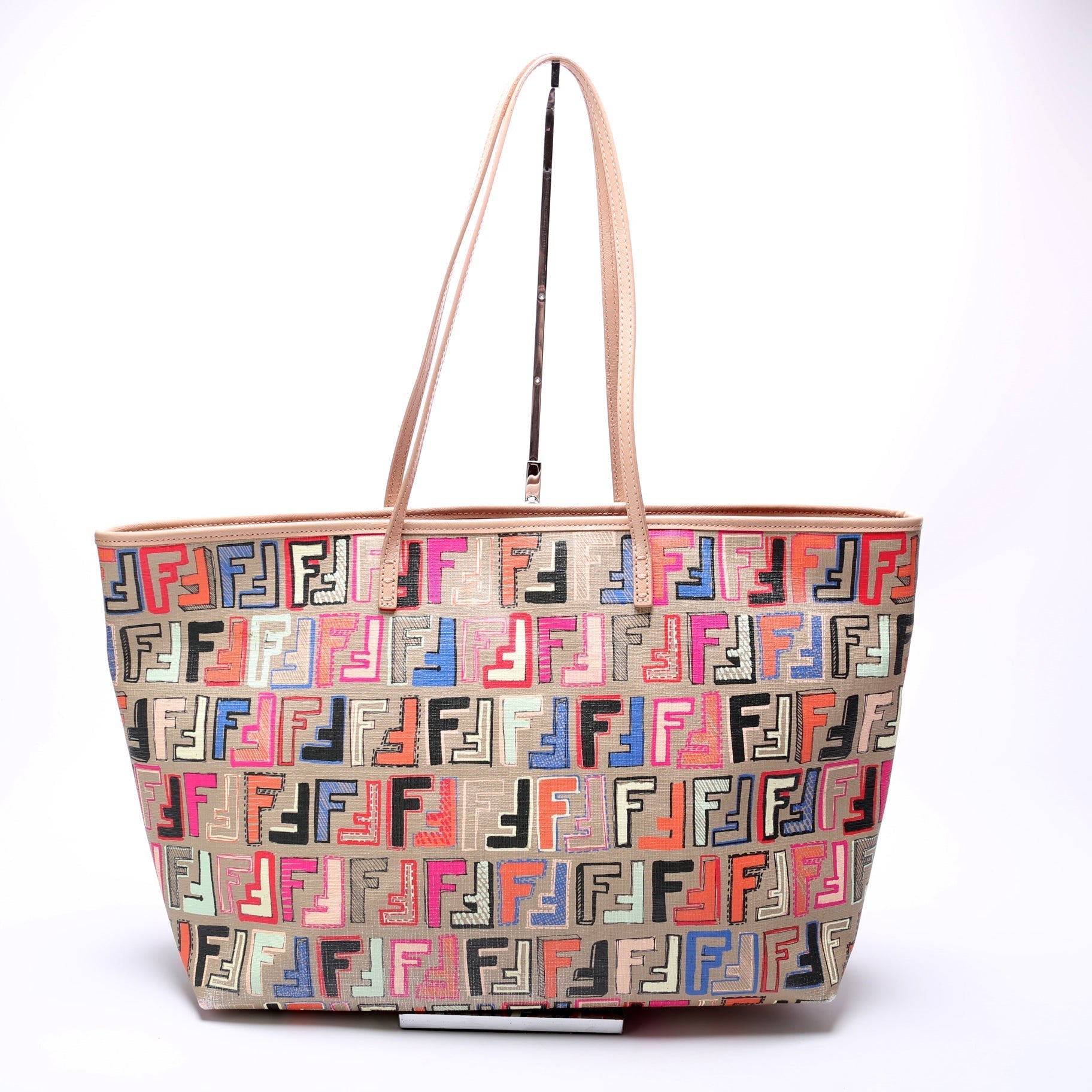 Fendi 8Bh185 Coated Zucca Tote Bag Zip Zip Tote 1