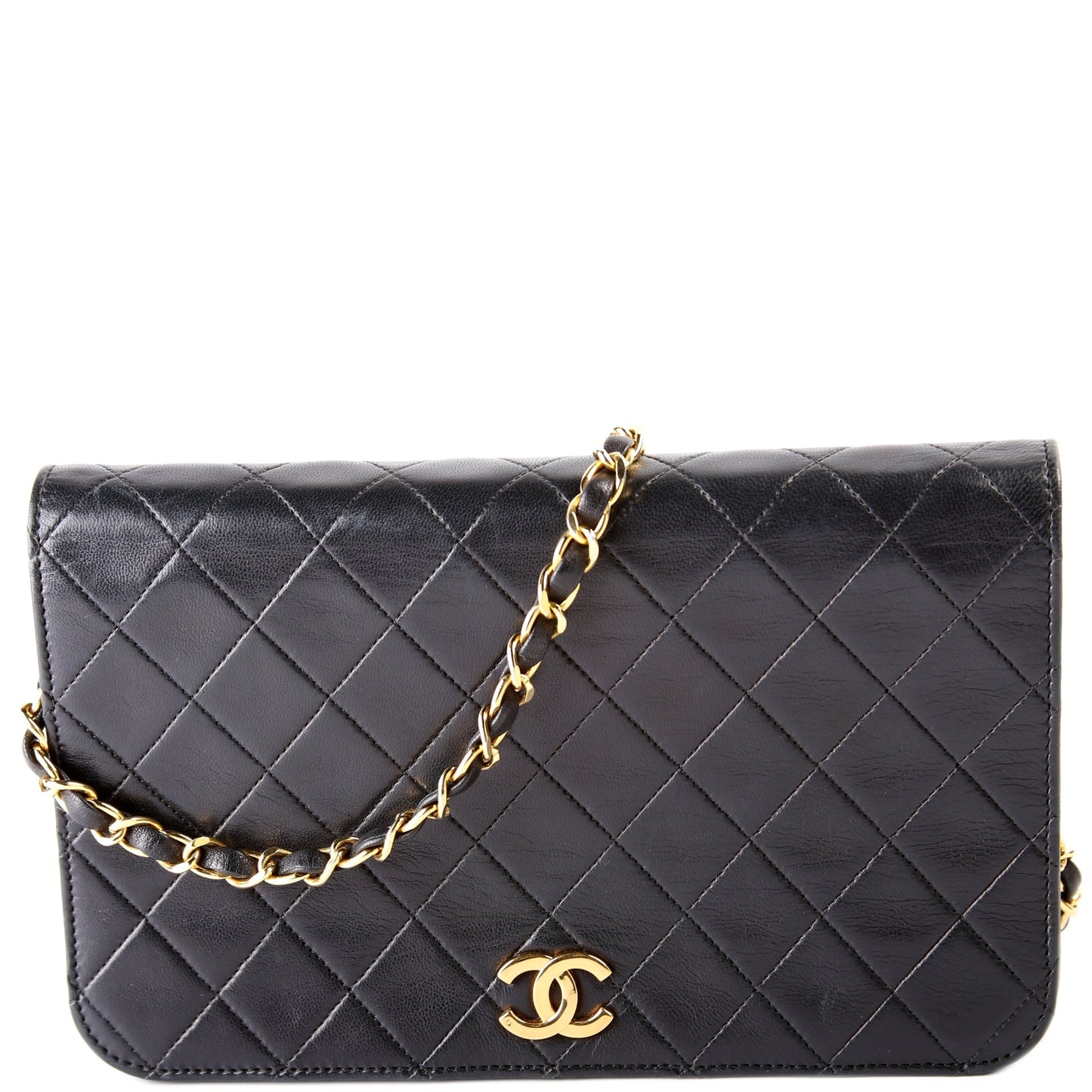 Chanel Single Flap Quilted Lambskin Small Shoulder Bag