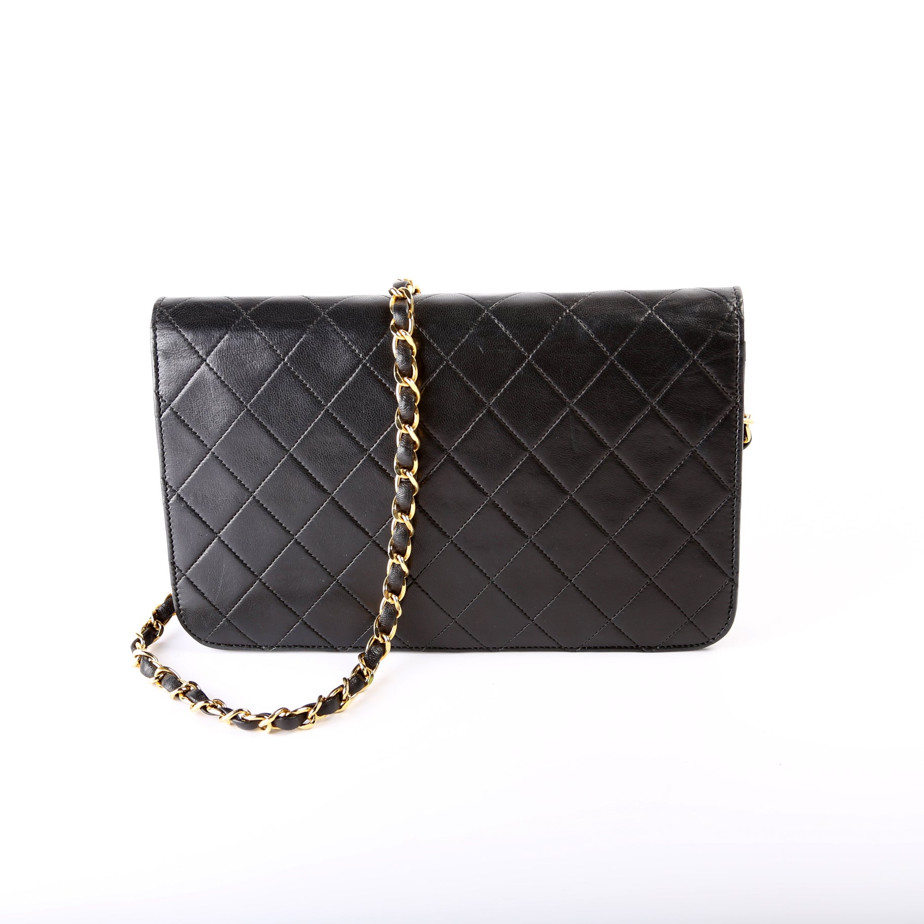 Chanel Single Flap Quilted Lambskin Small Shoulder Bag