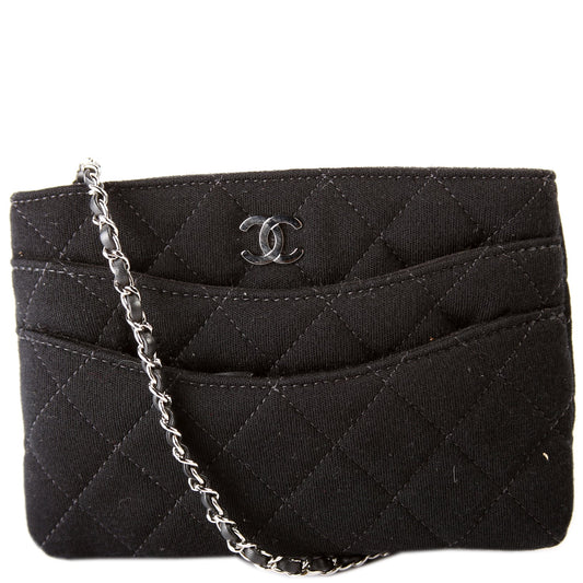 Chanel CC Quilted Jersey Uniform 29M Crossbody Bag