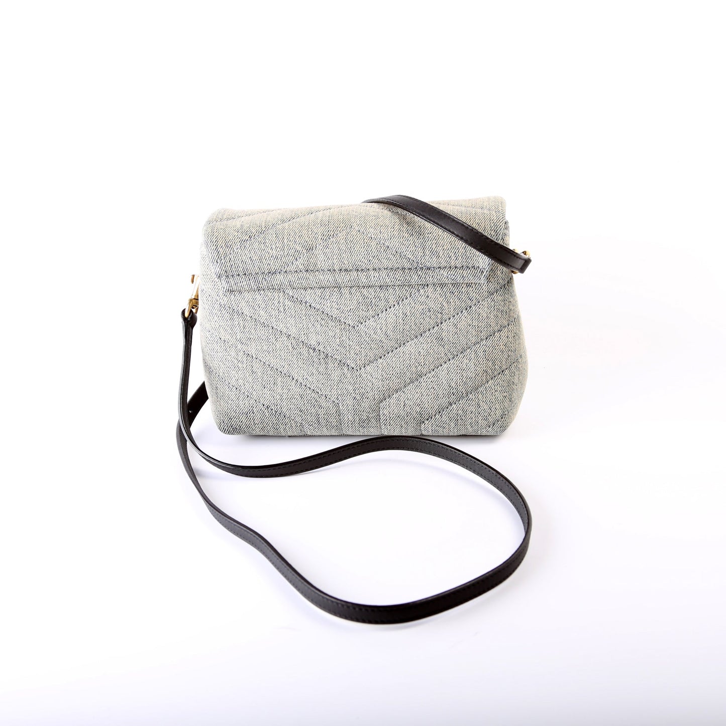 YSL Saint Laurent Loulou Satchel Crossbody Bag Denim Toy Satchel Bag