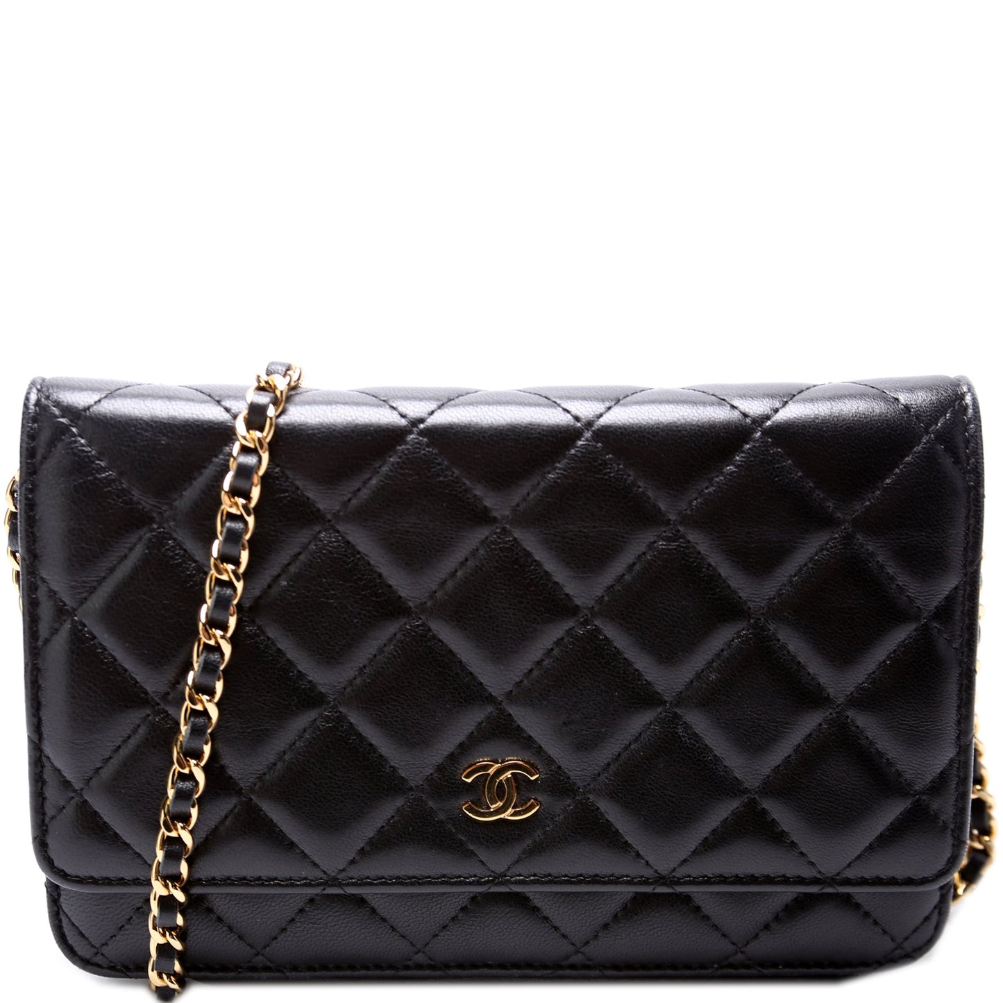 Chanel WOC Classic Quilted Lambskin Clutch Bag Lambskin 4
