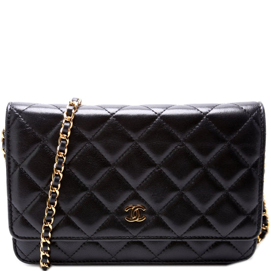 Chanel WOC Classic Quilted Lambskin Clutch Bag Lambskin 4