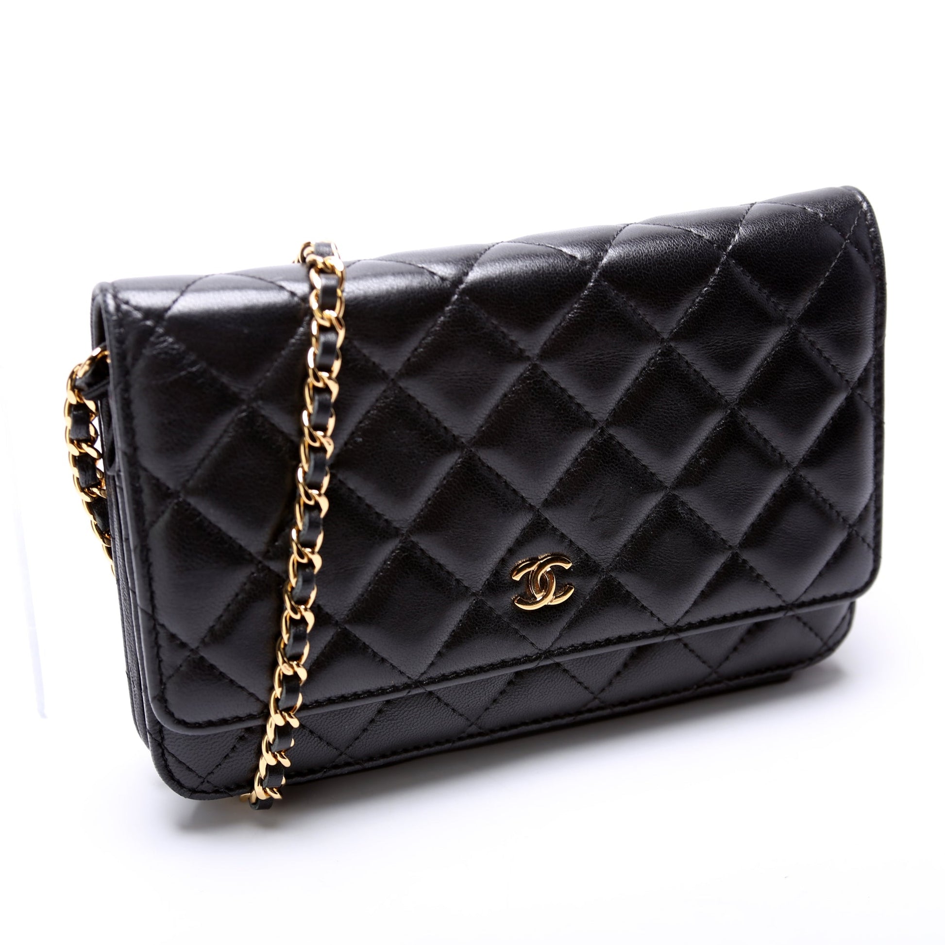 Chanel WOC Classic Quilted Lambskin Clutch Bag Lambskin 4